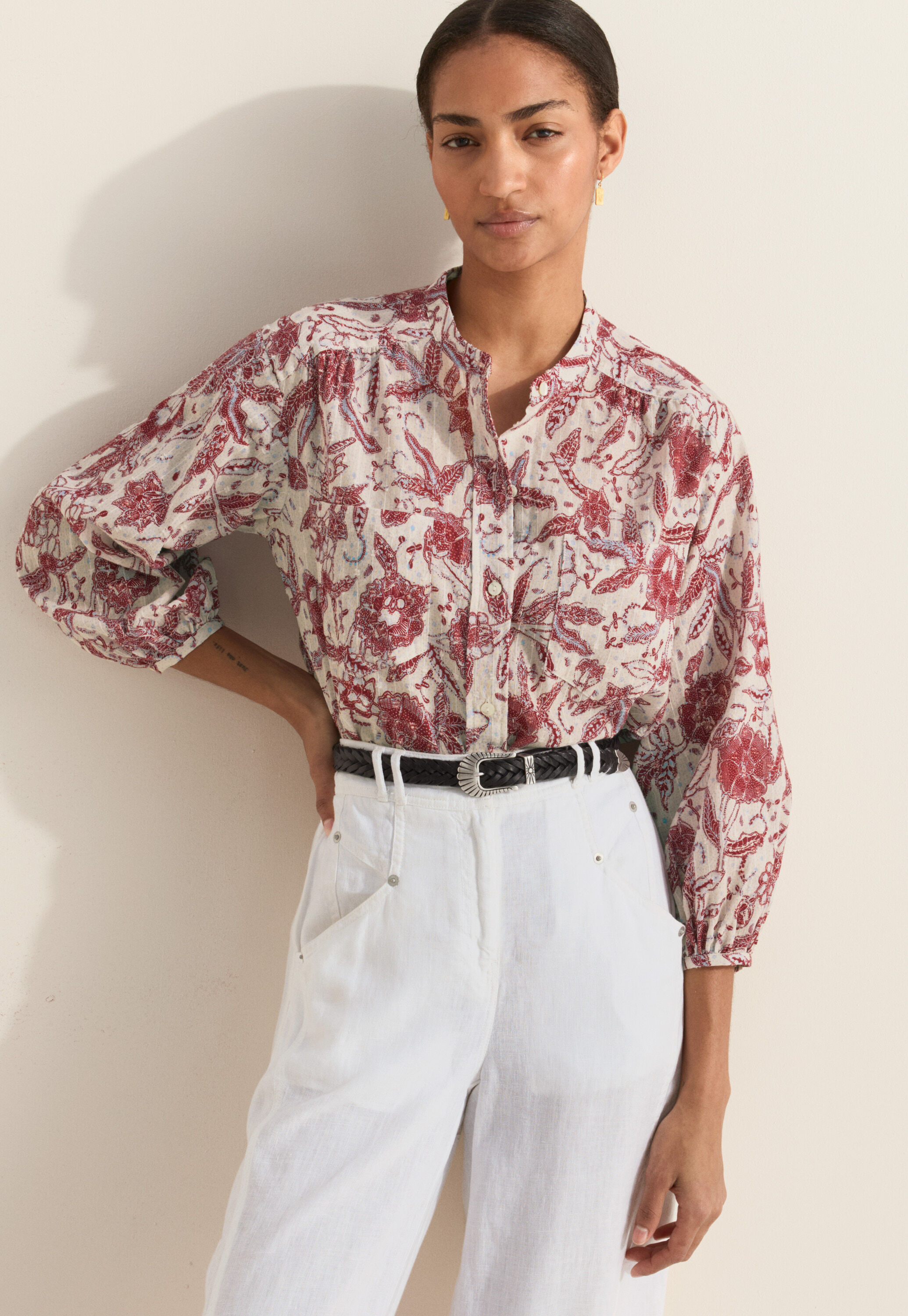 Pintuck blouse