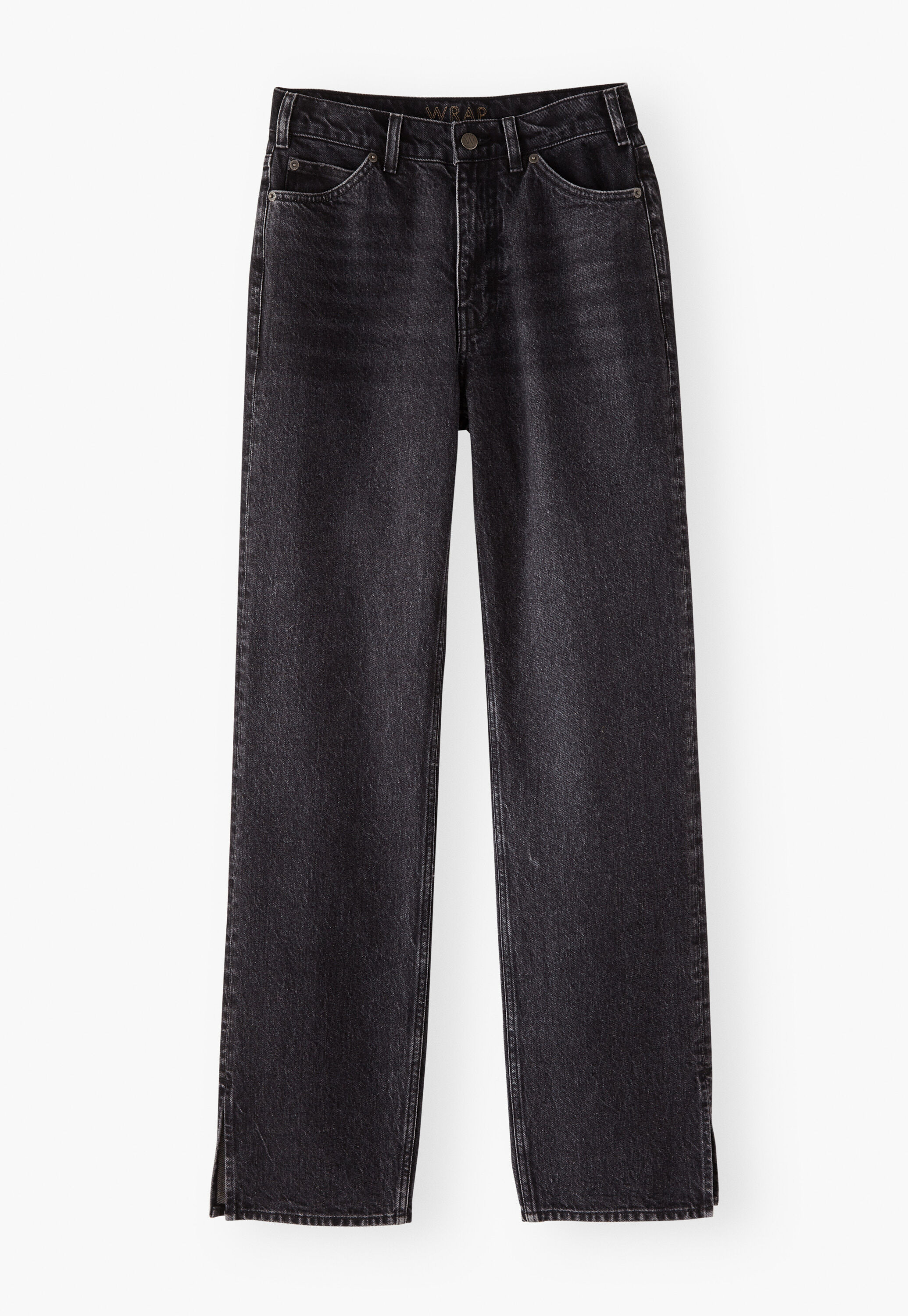 Wide-leg cord trousers