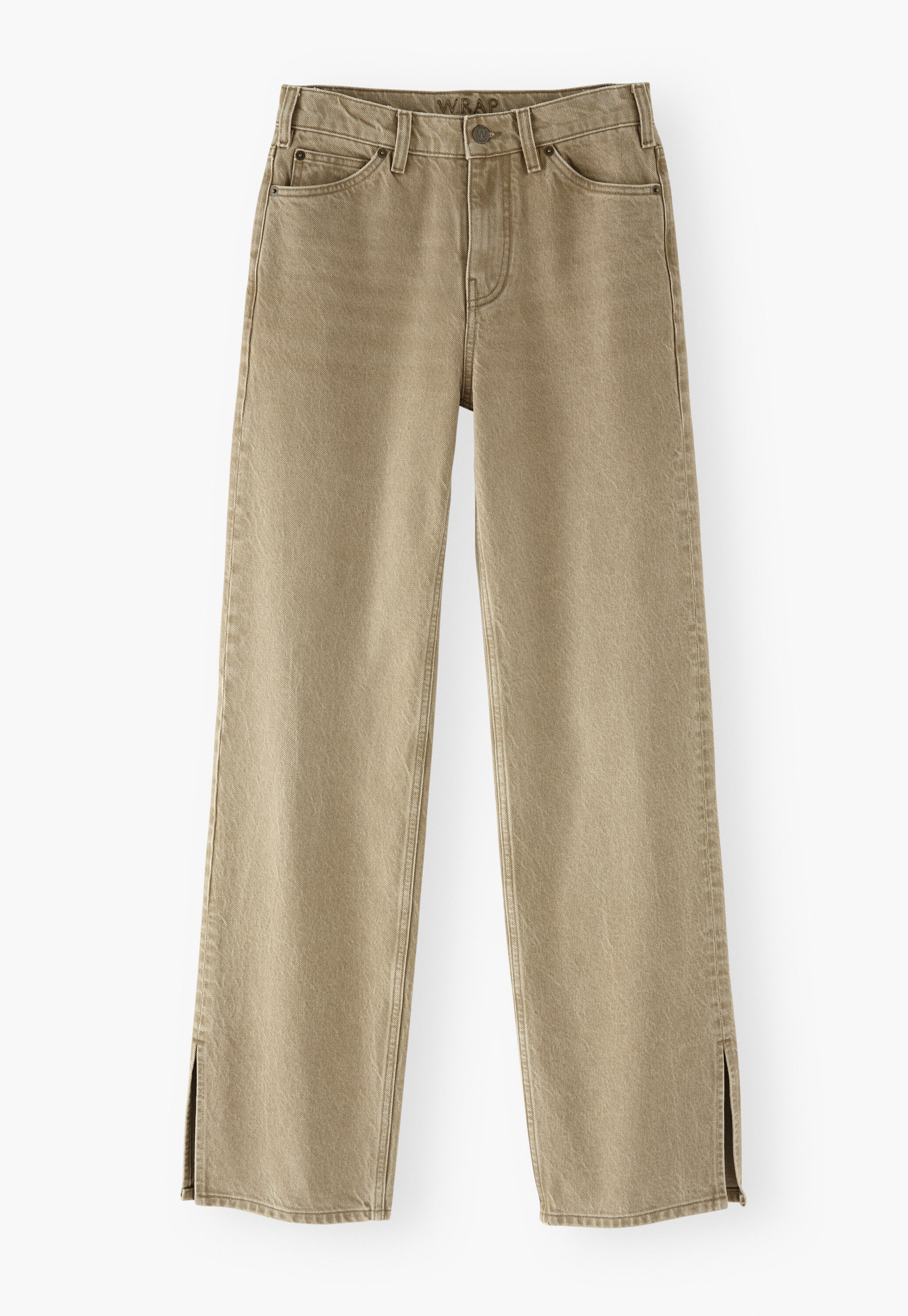 Wide-leg cord trousers