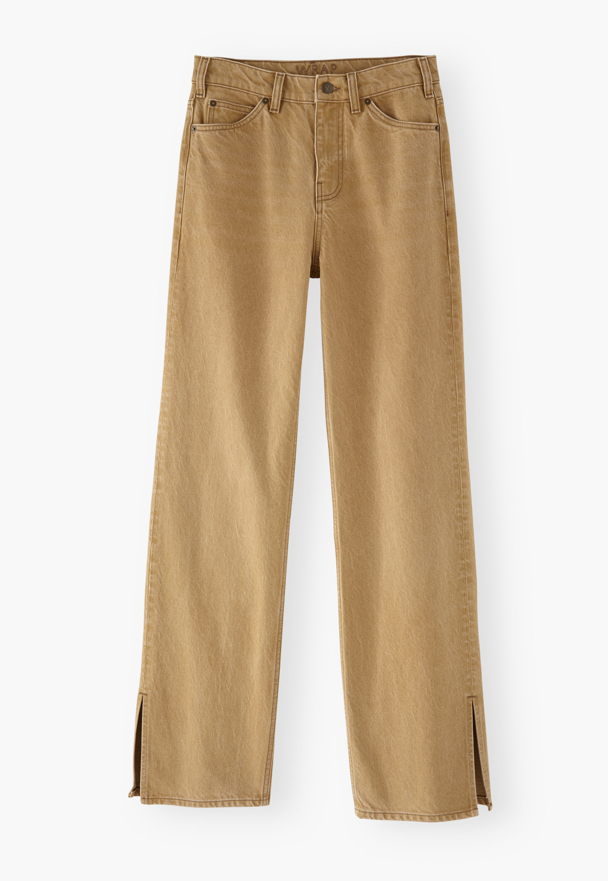 Wide-leg cord trousers
