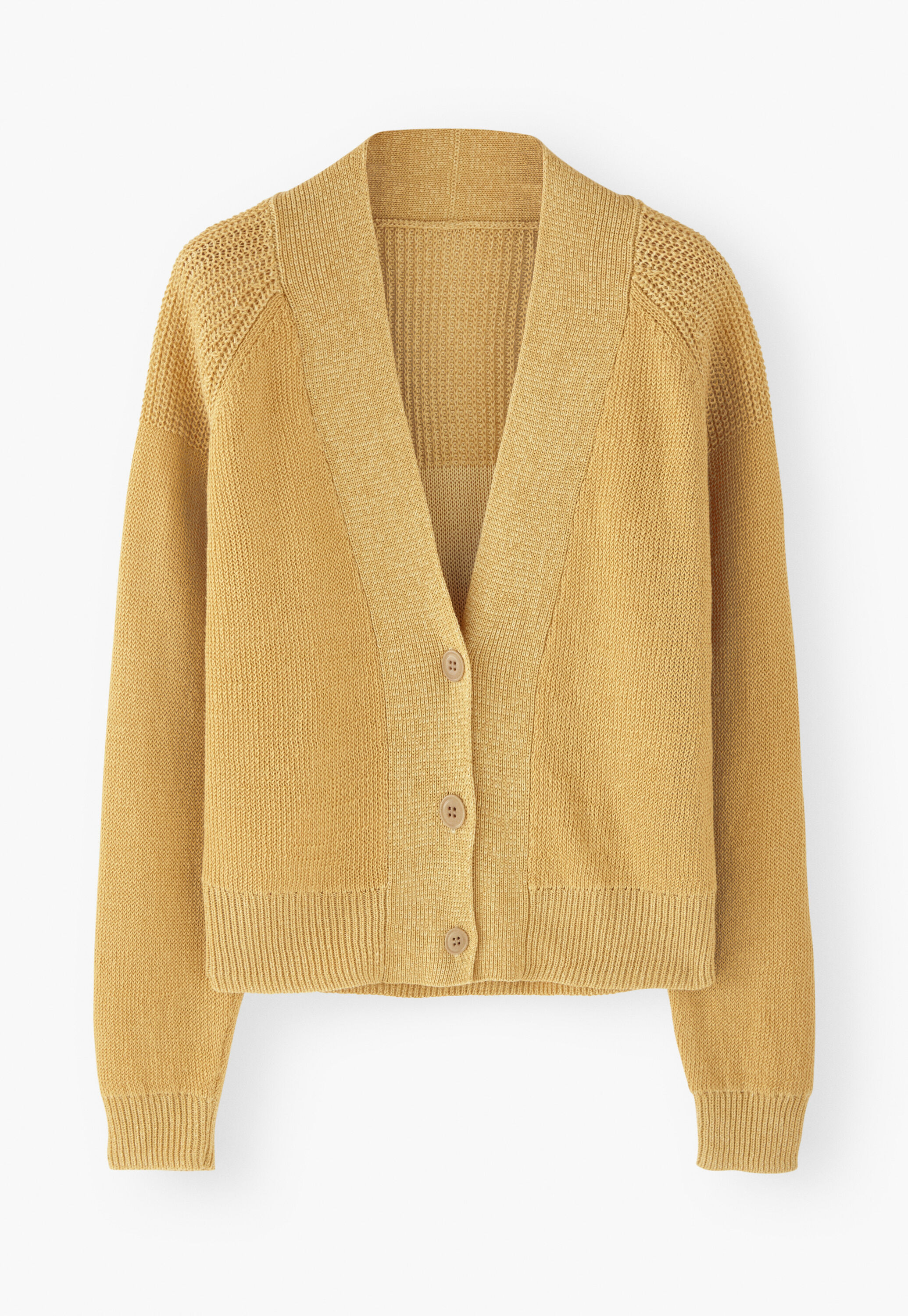 V-neck raglan cardigan