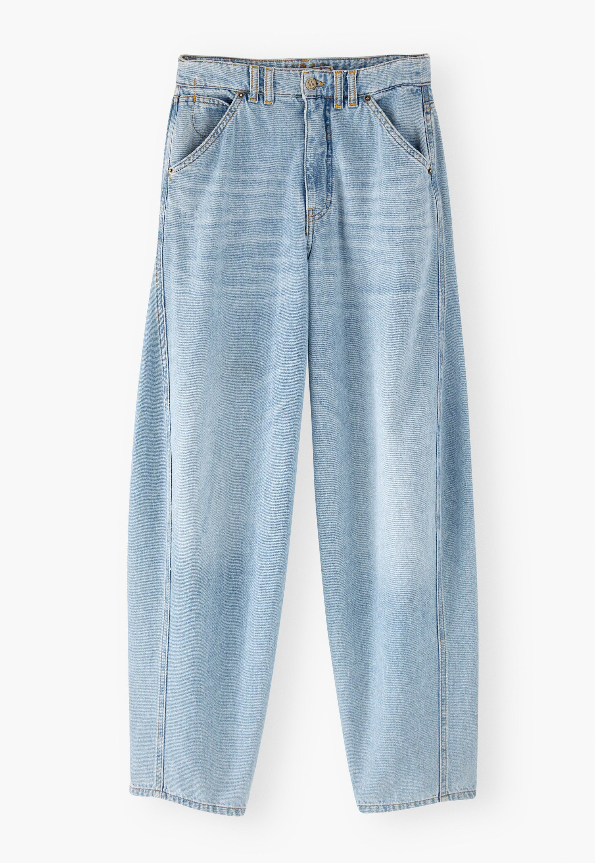 Wide-leg cord trousers