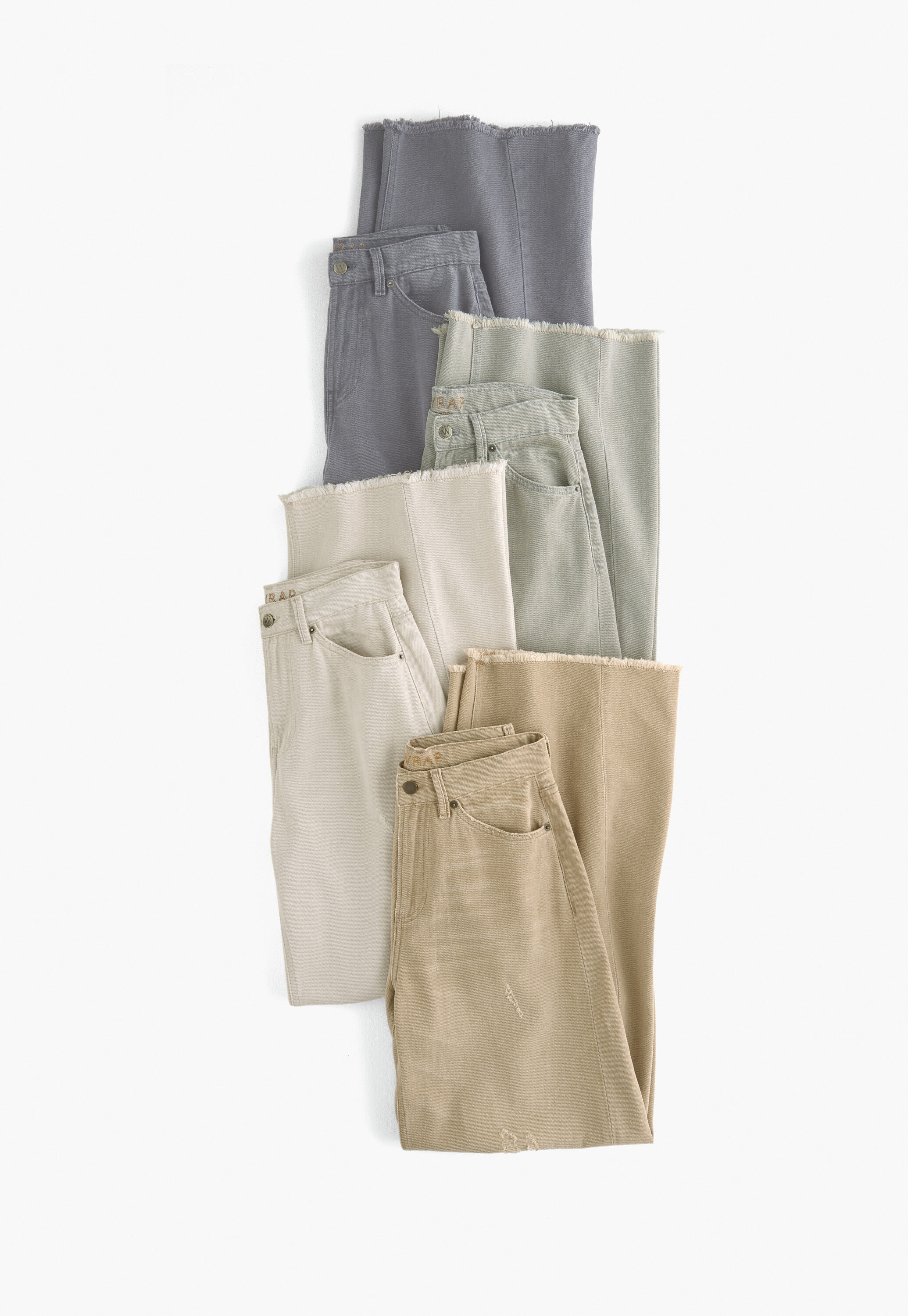 Mid-rise wide-leg jeans, Parchment, large