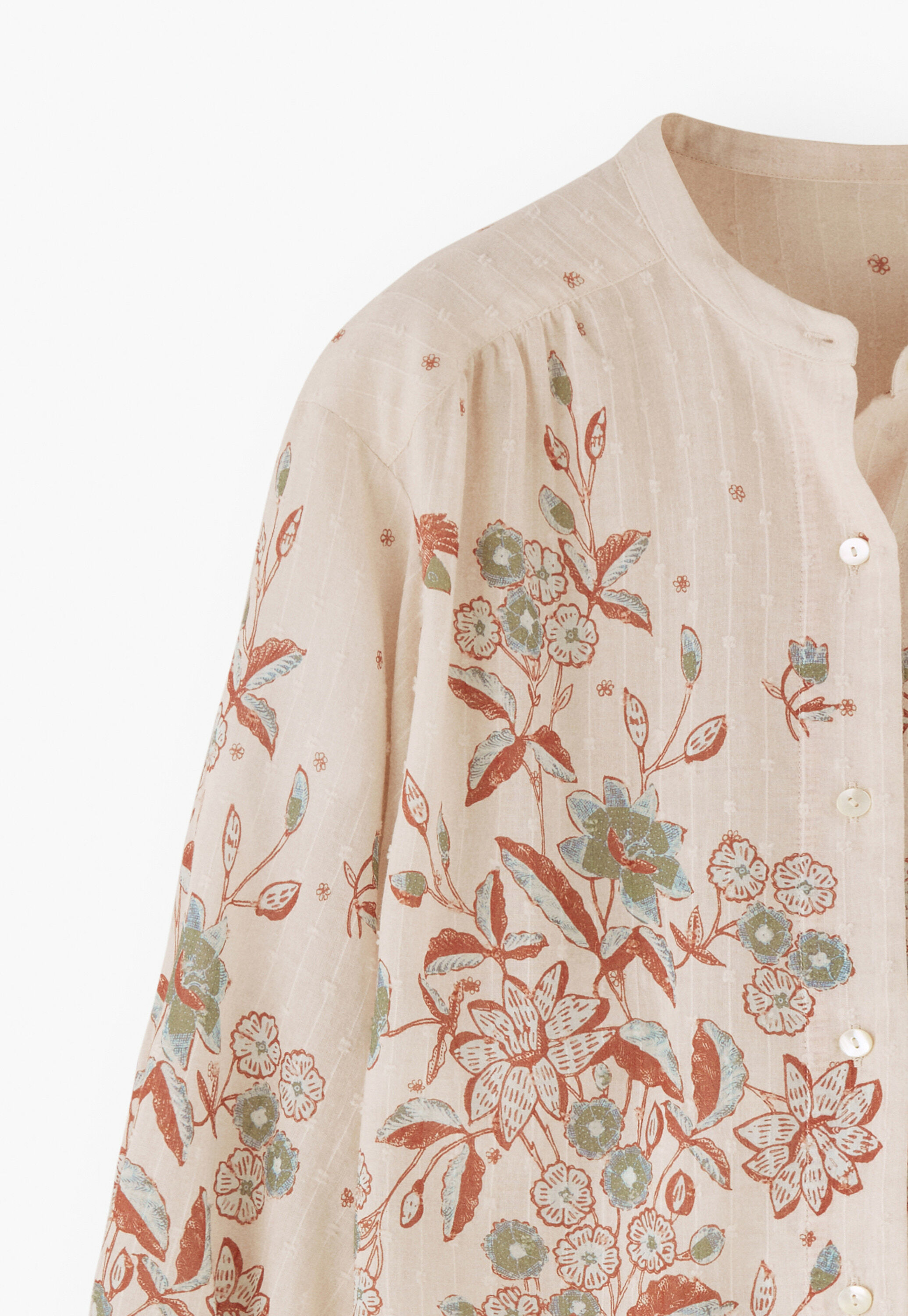 Printed boyfriend blouse