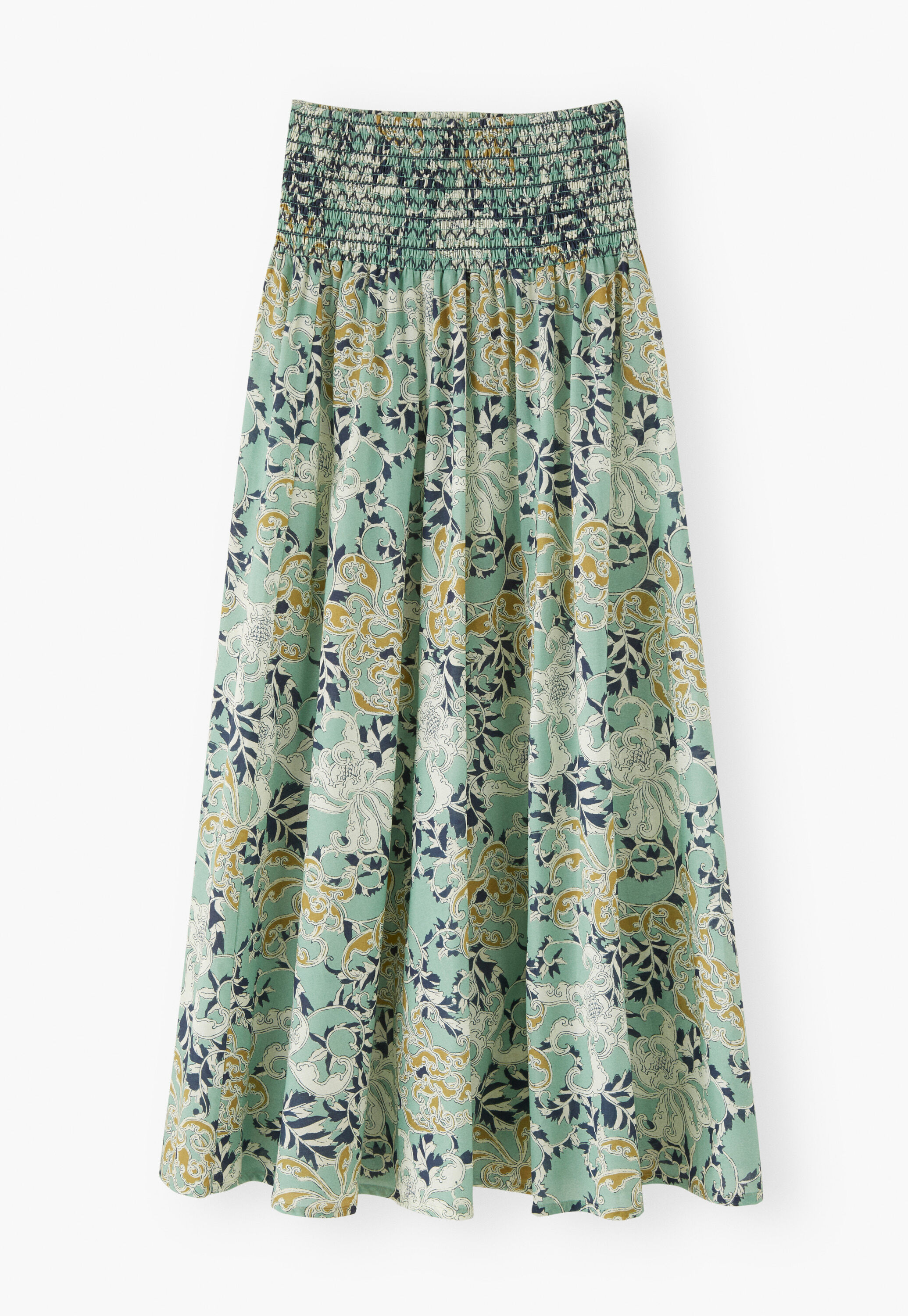 Printed maxi-skirt