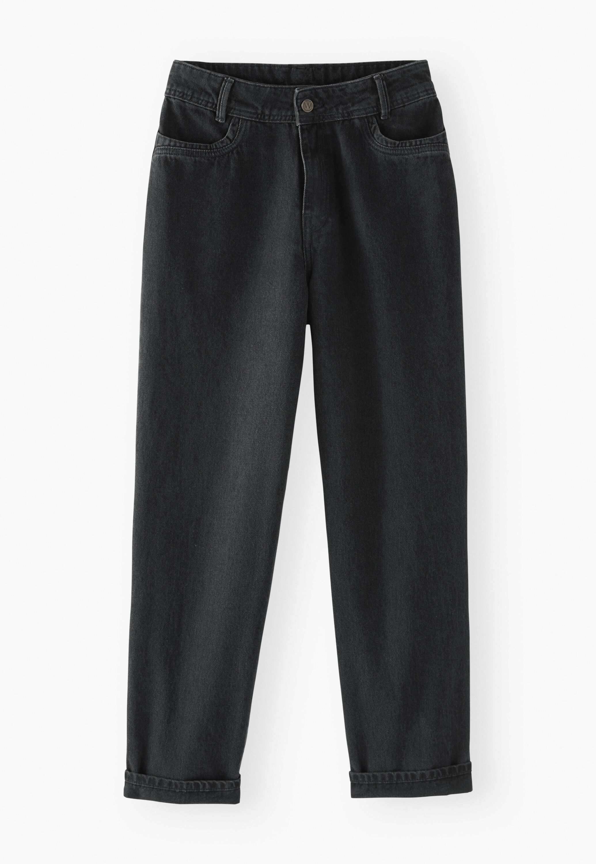 Wide-leg cord trousers