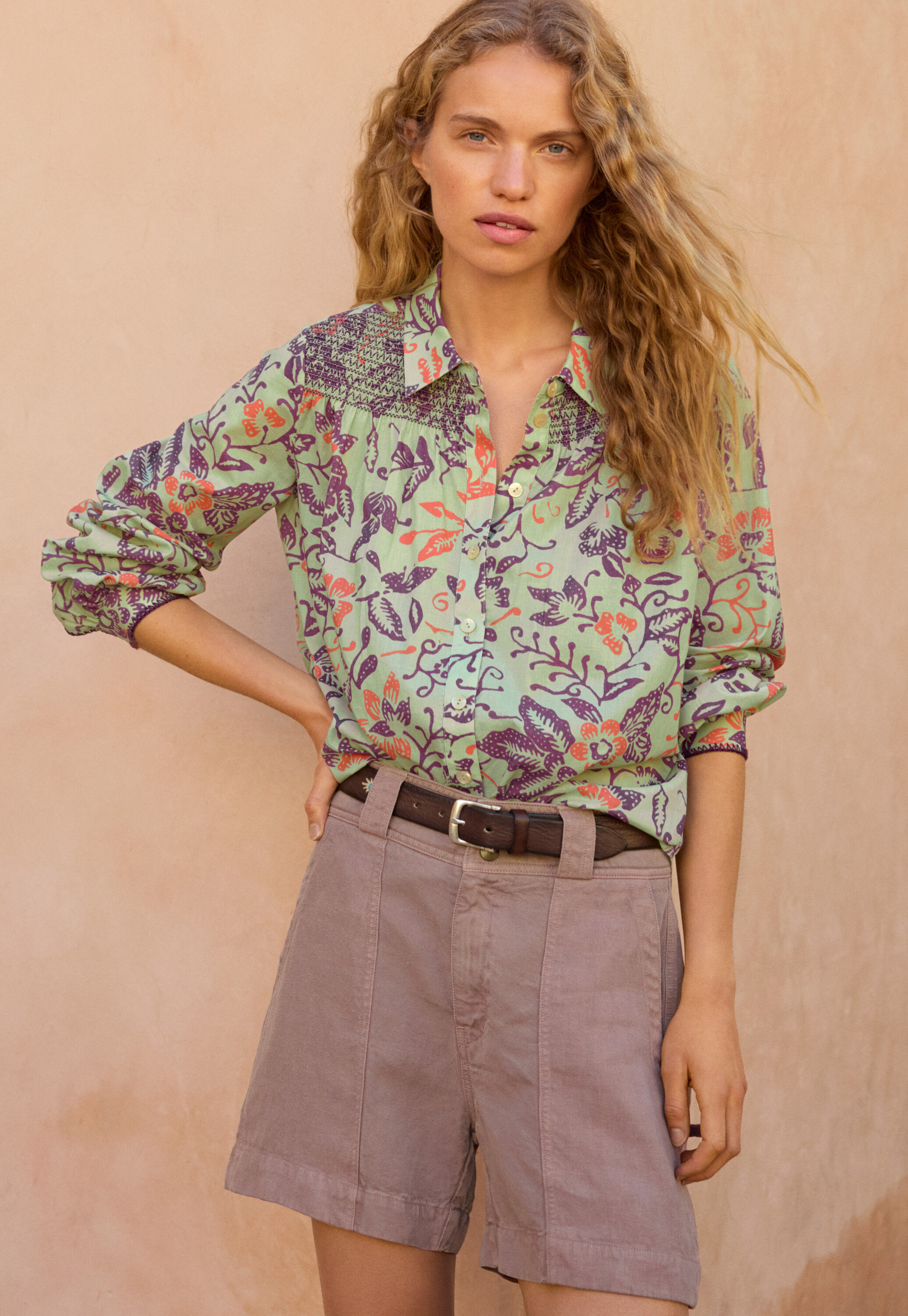 Pintuck blouse