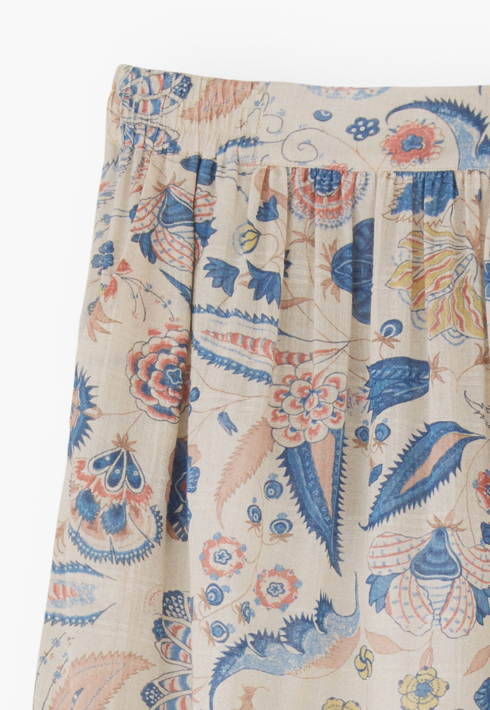 Printed maxi-skirt