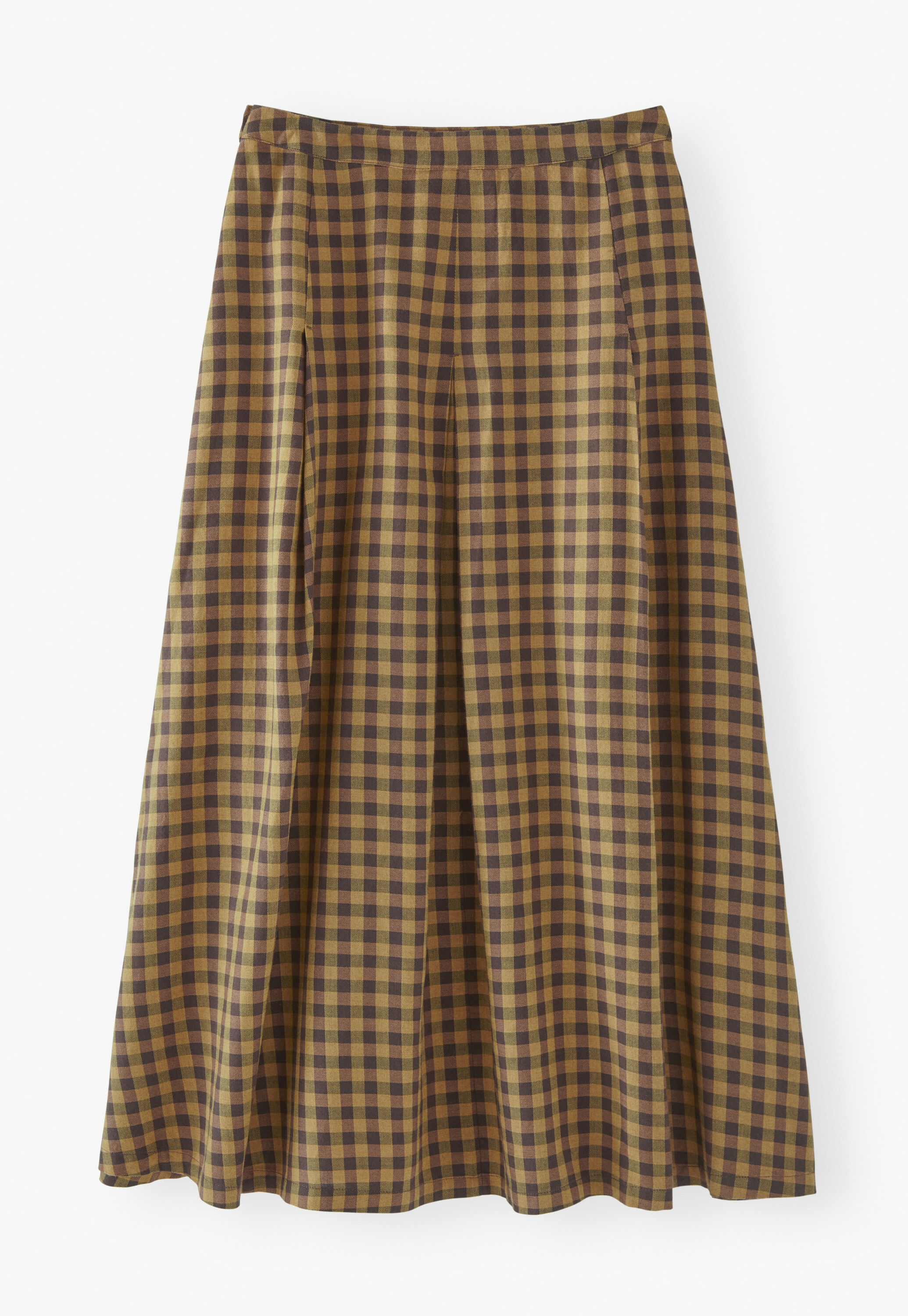 Gingham check skirt