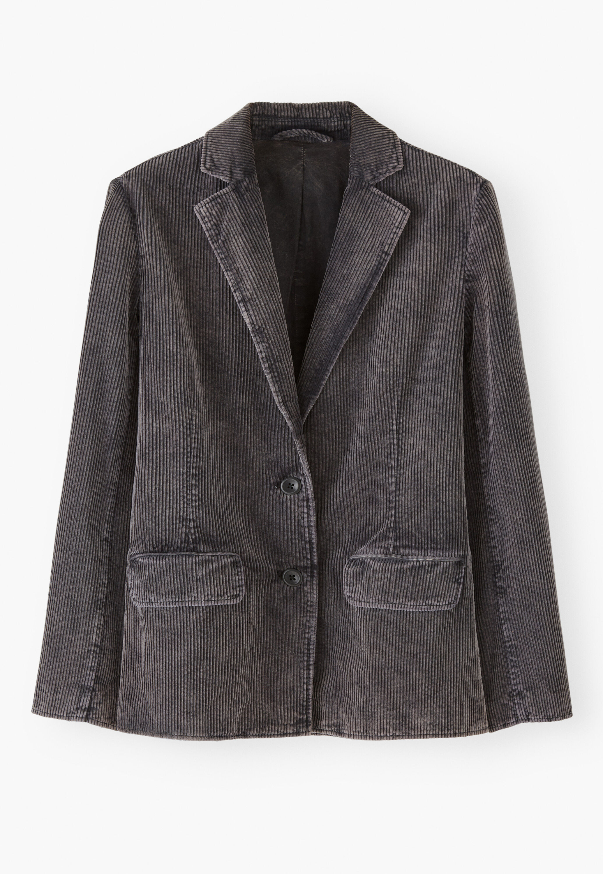 Cord blazer, Charcoal, large