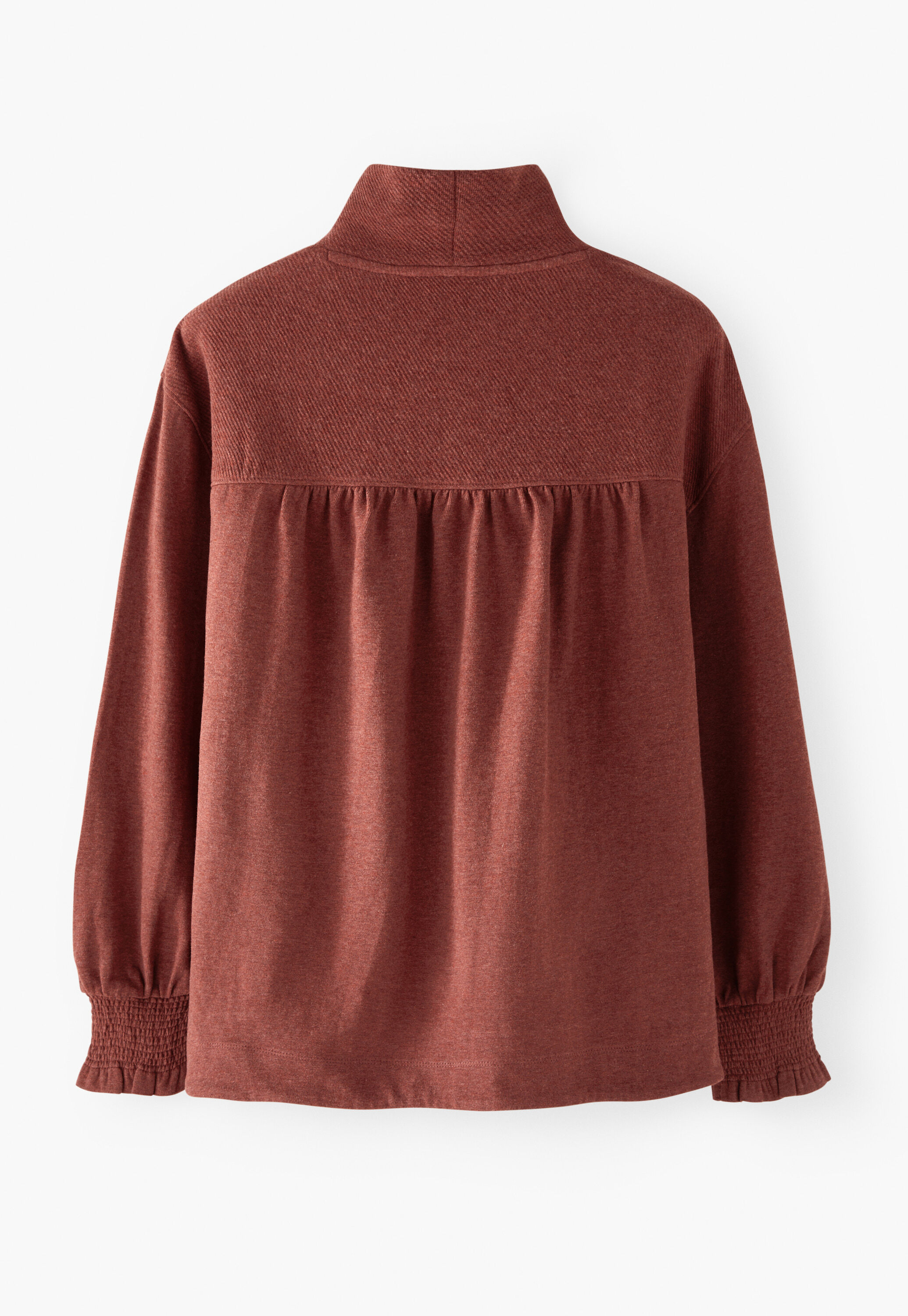 High-neck sweatshirt