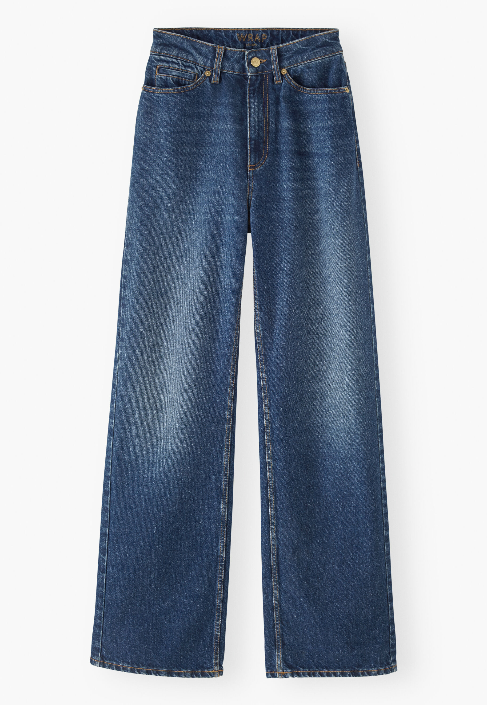 Wide-leg cord trousers