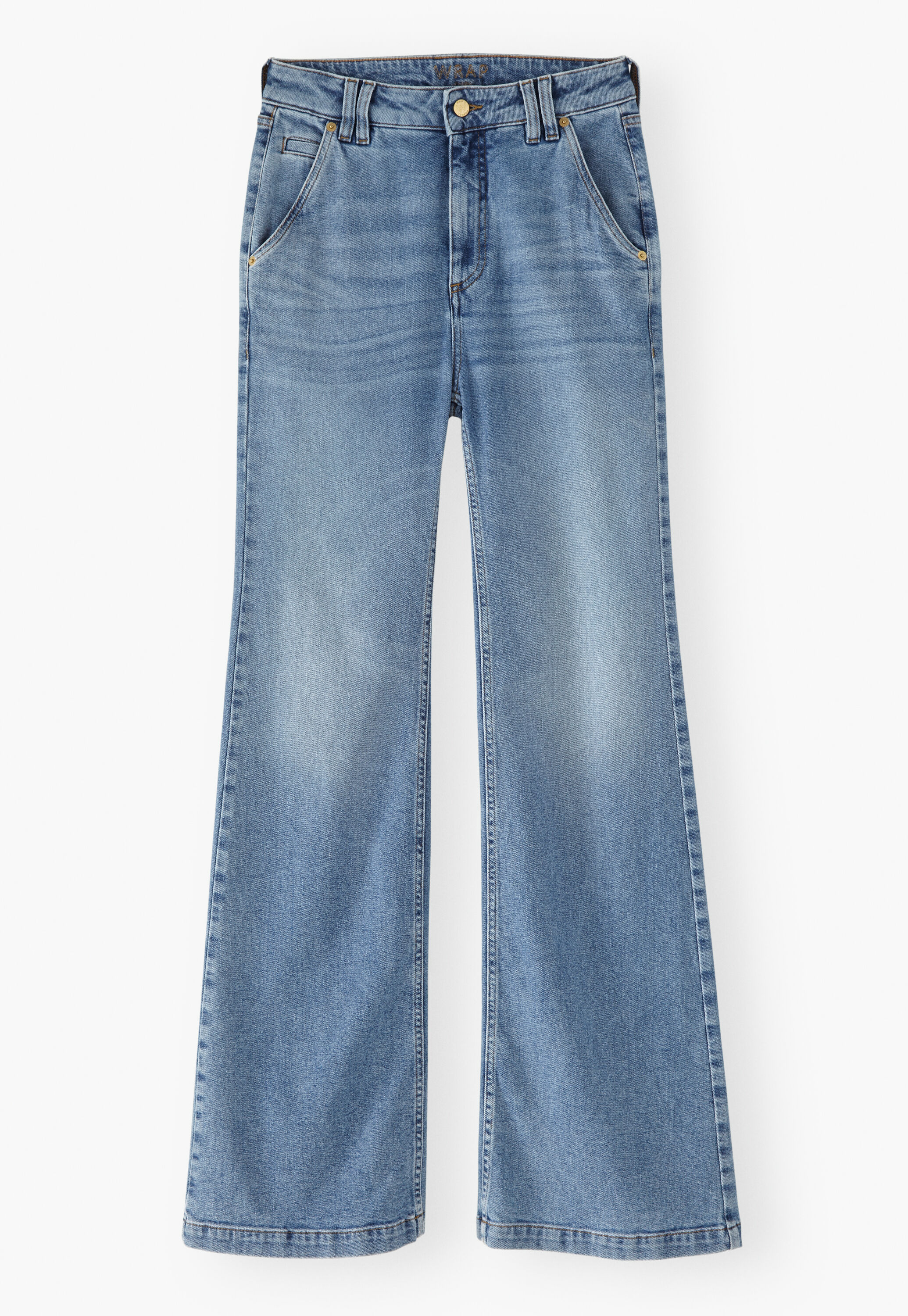 Flared jeans, Light wash, large