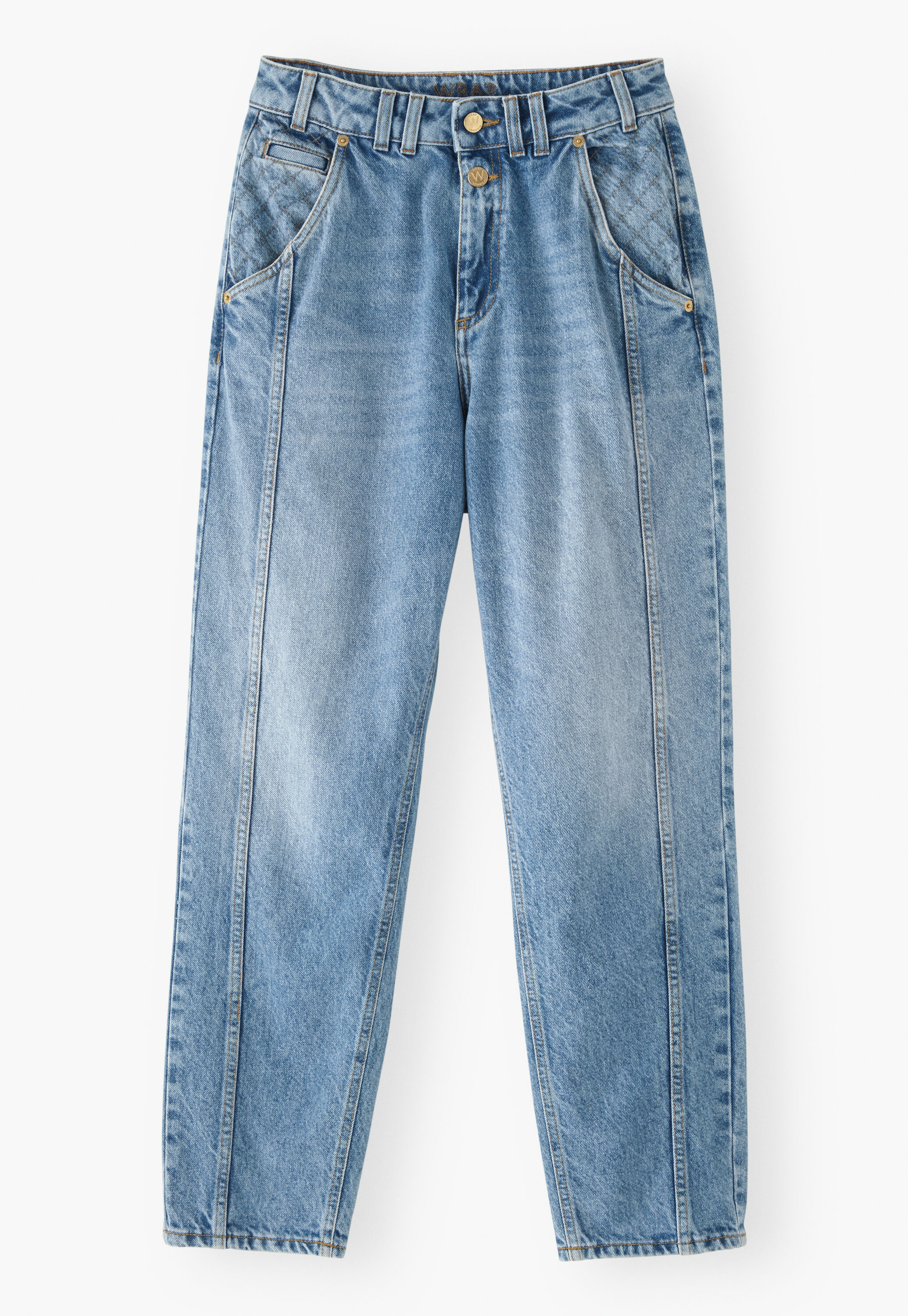 Wide-leg cord trousers