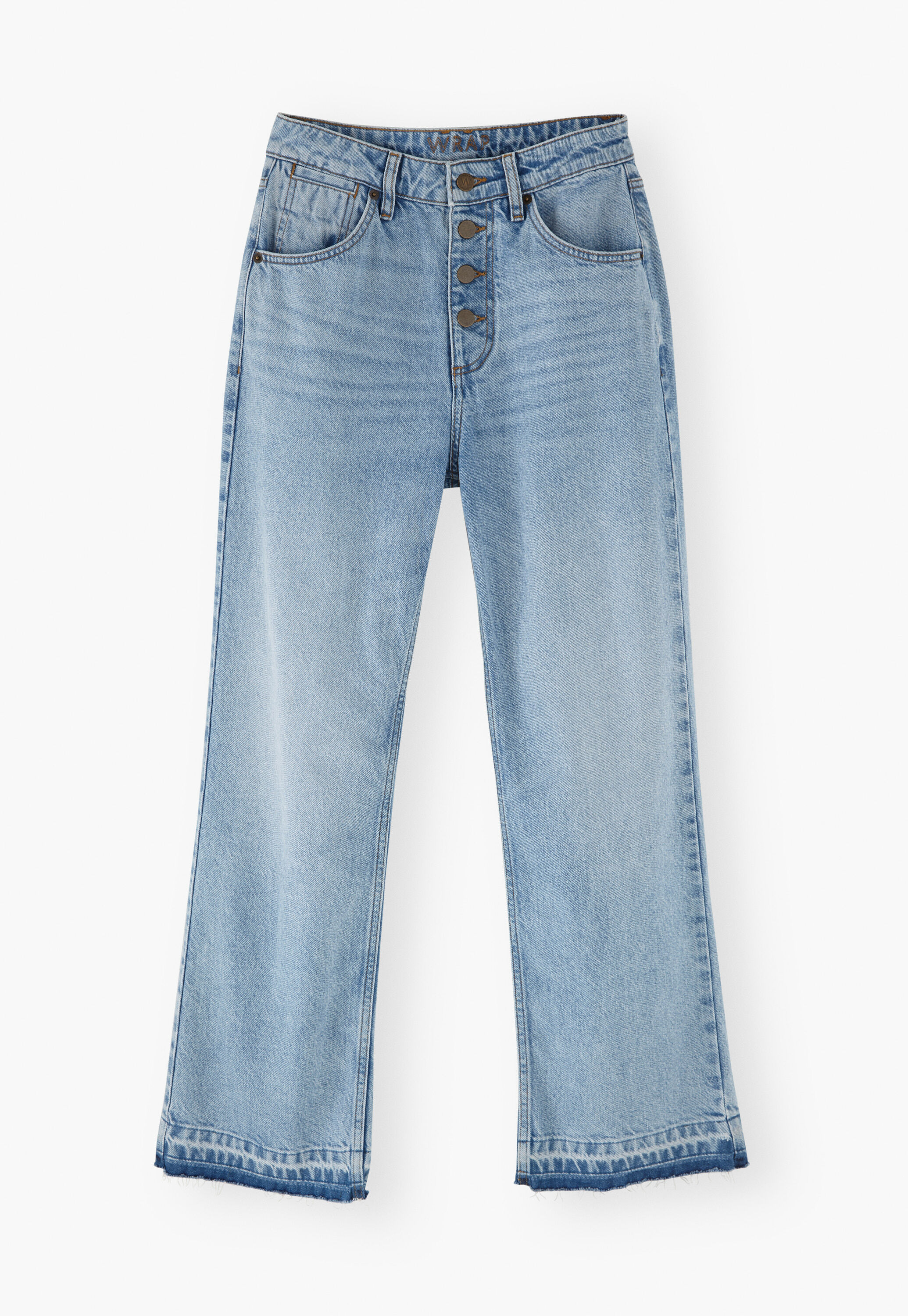 Wide-leg cord trousers