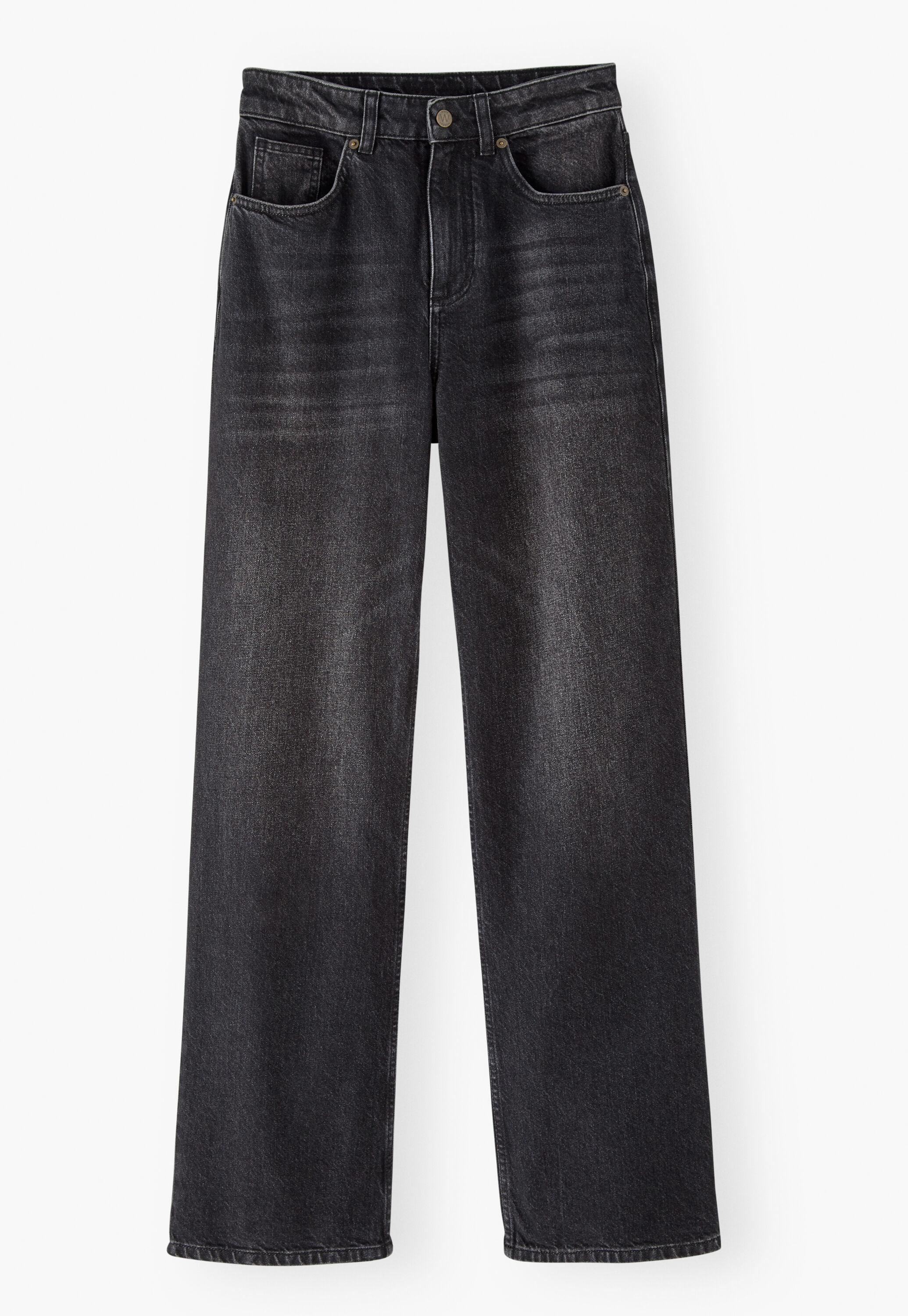 Wide-leg cord trousers