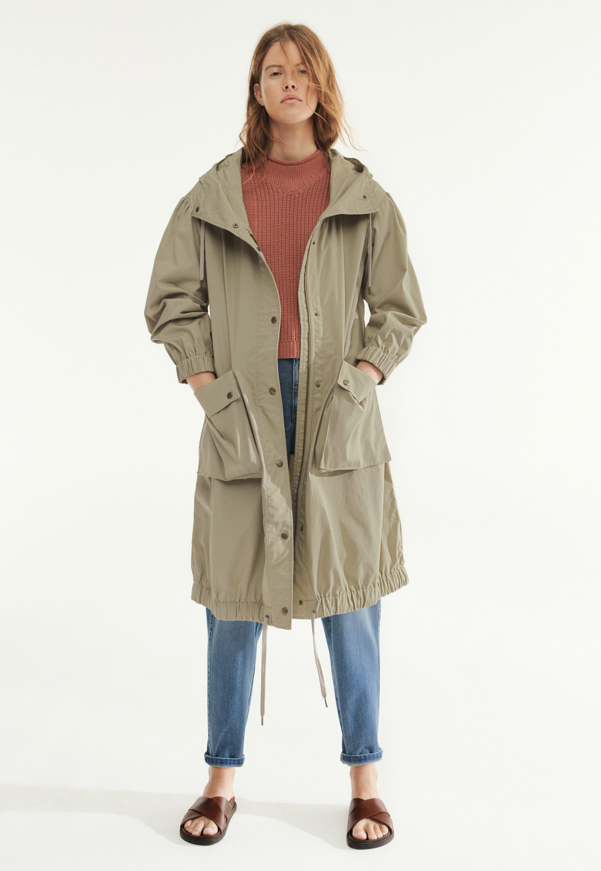 Water-resistant parka