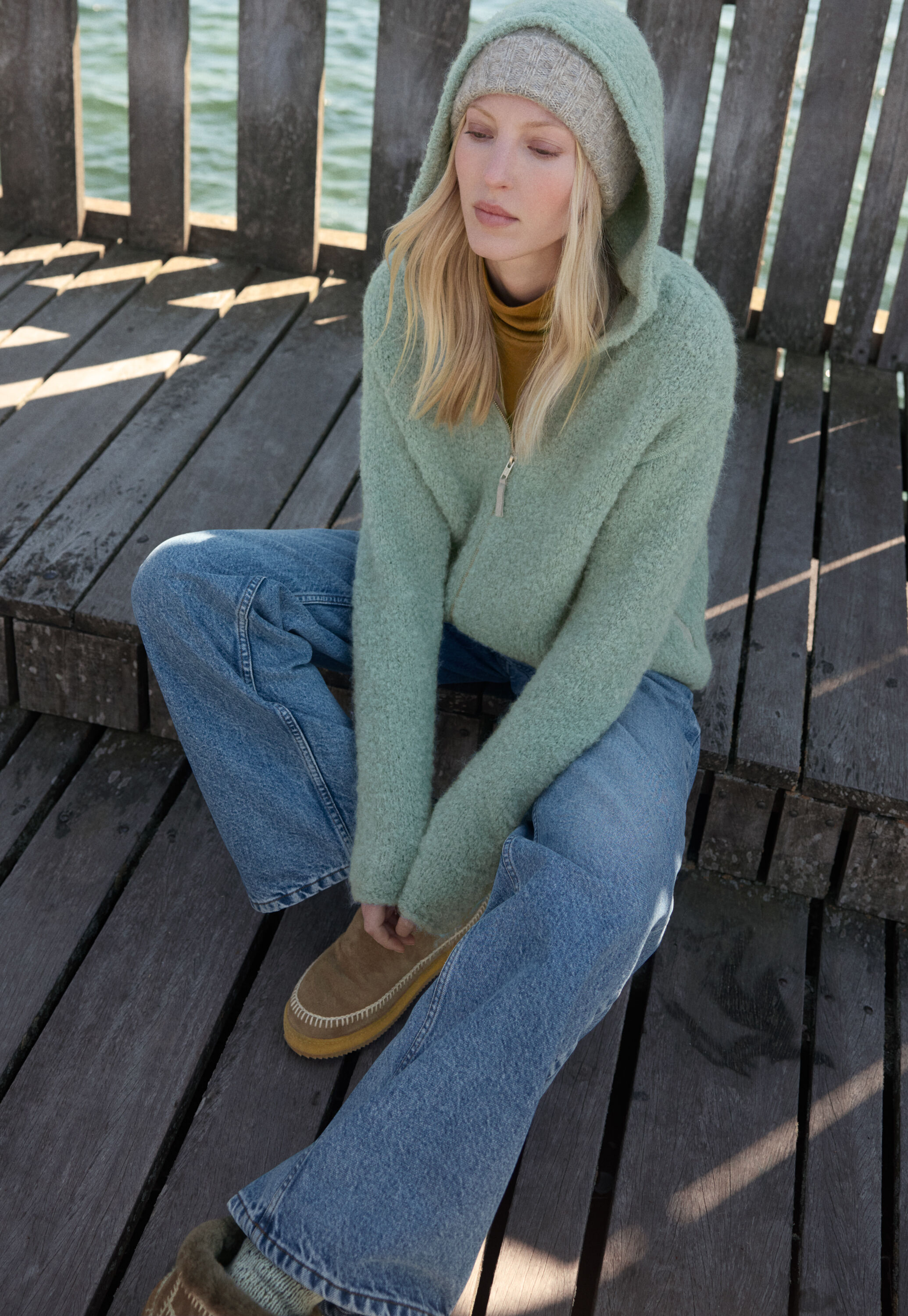 Zip-up hoodie