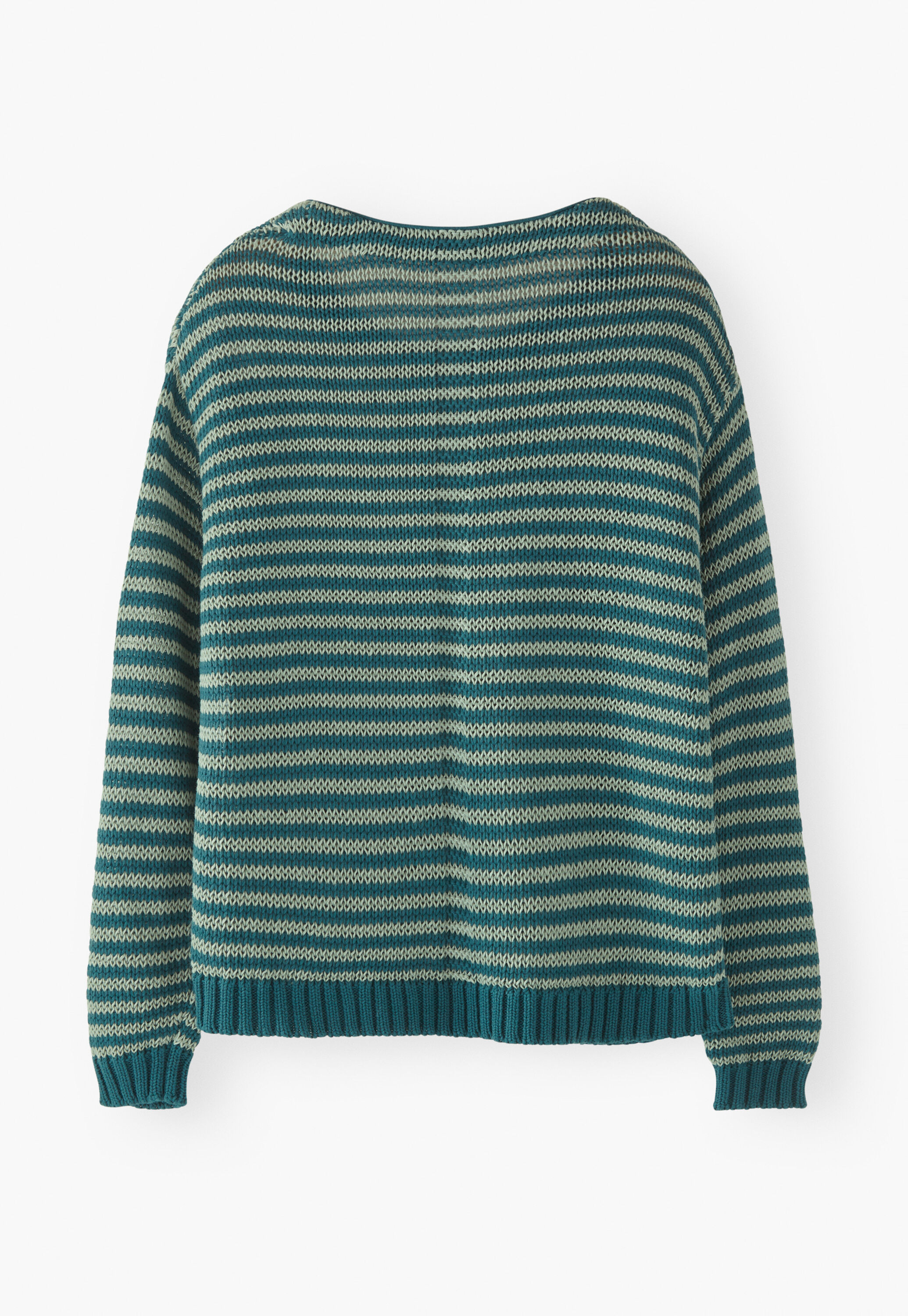 Striped crew-neck sweater