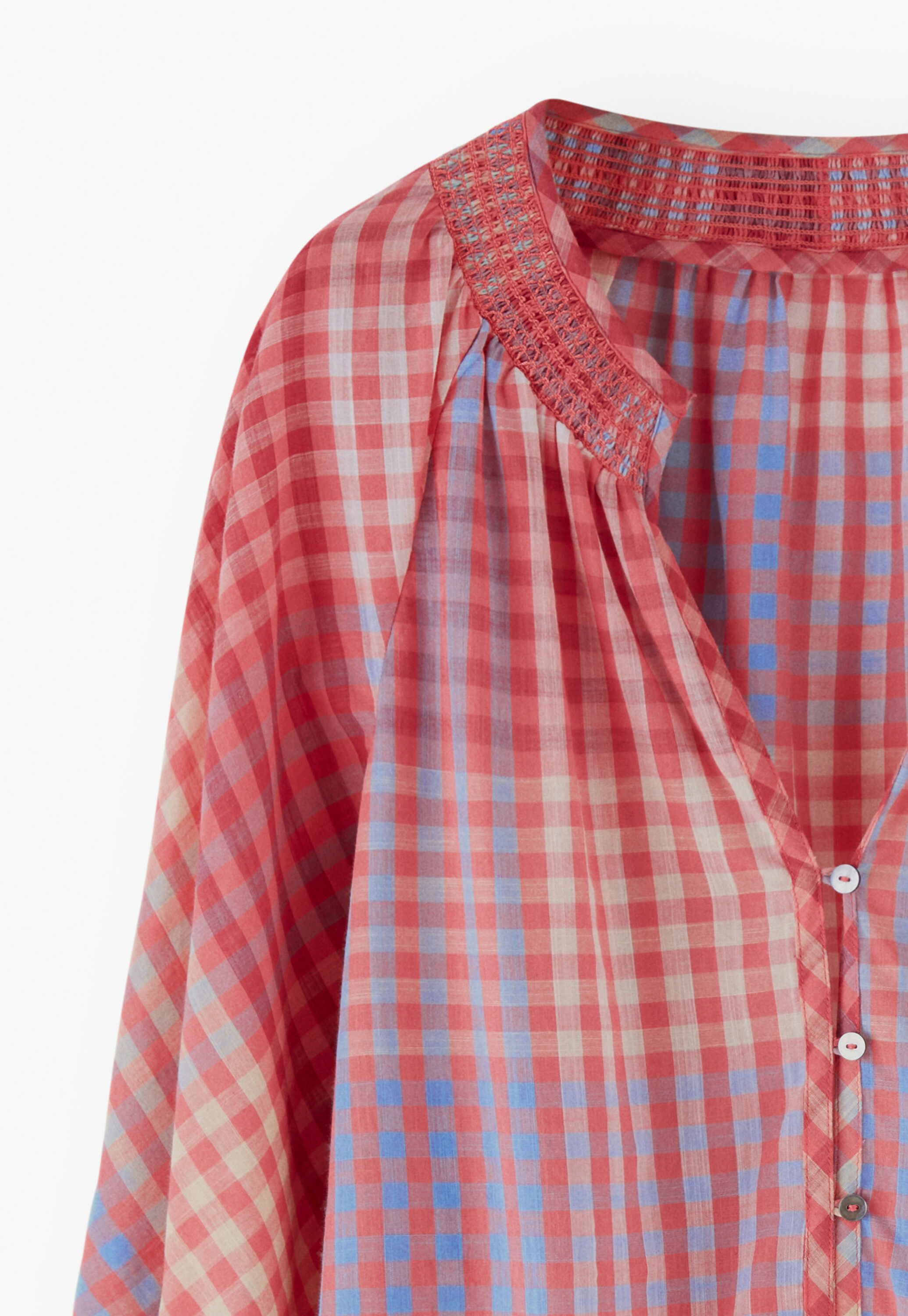 Checked shirtdress