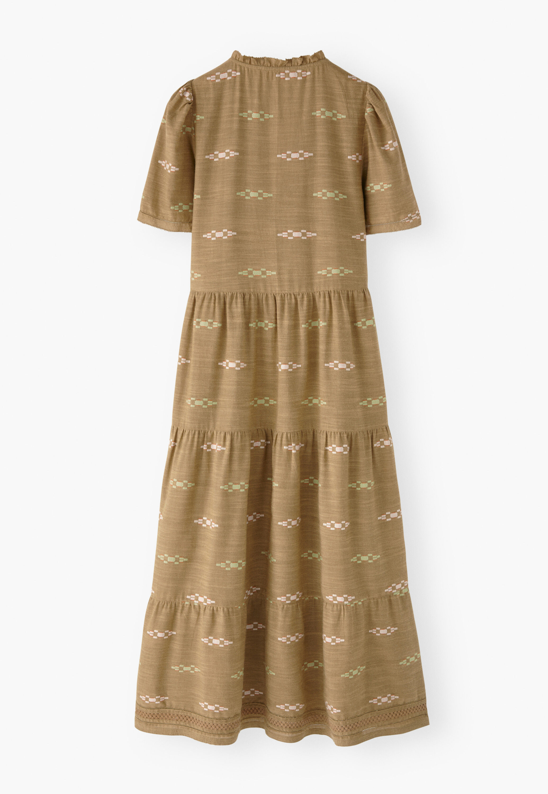 Jacquard tiered dress