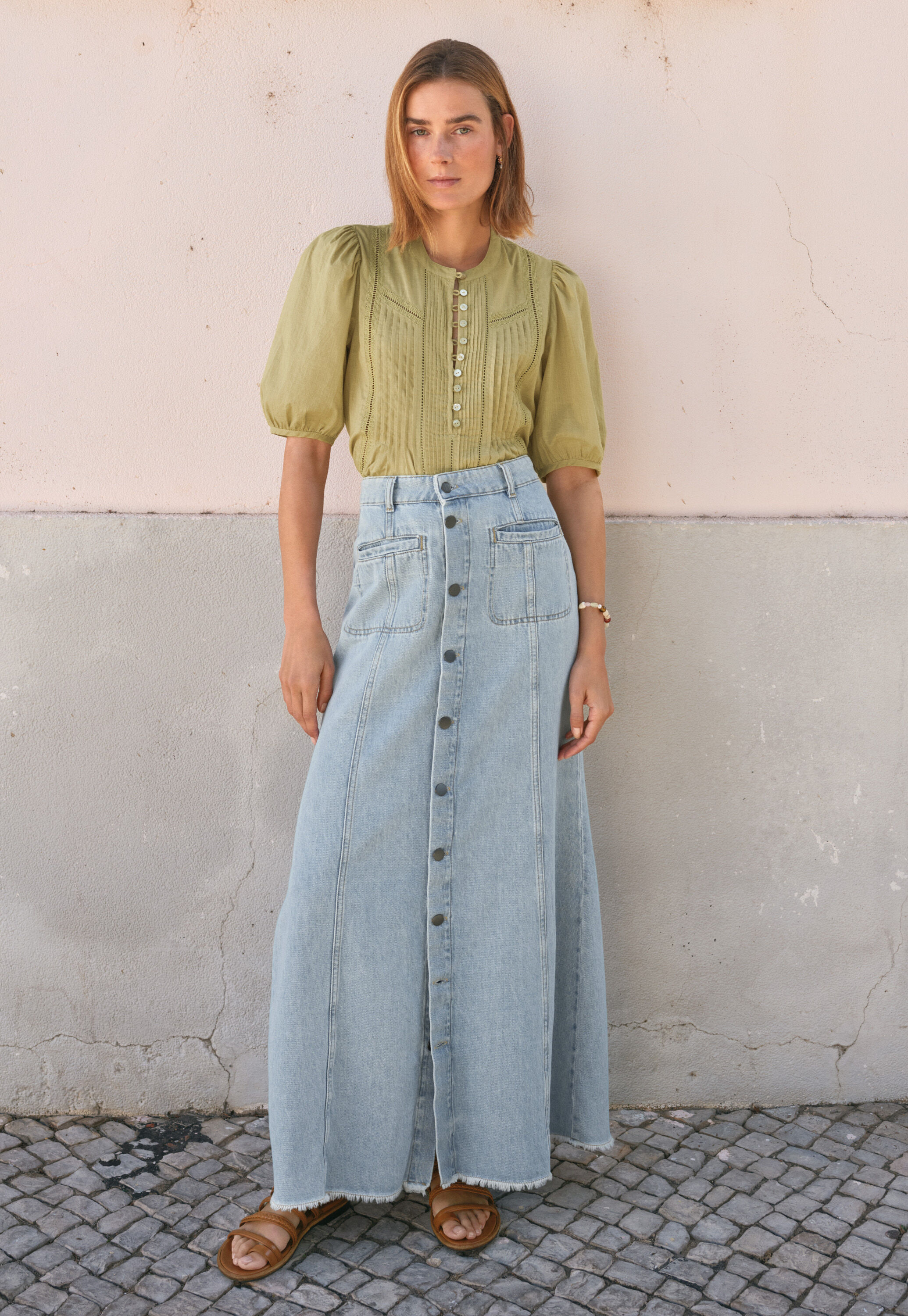 Pintuck blouse