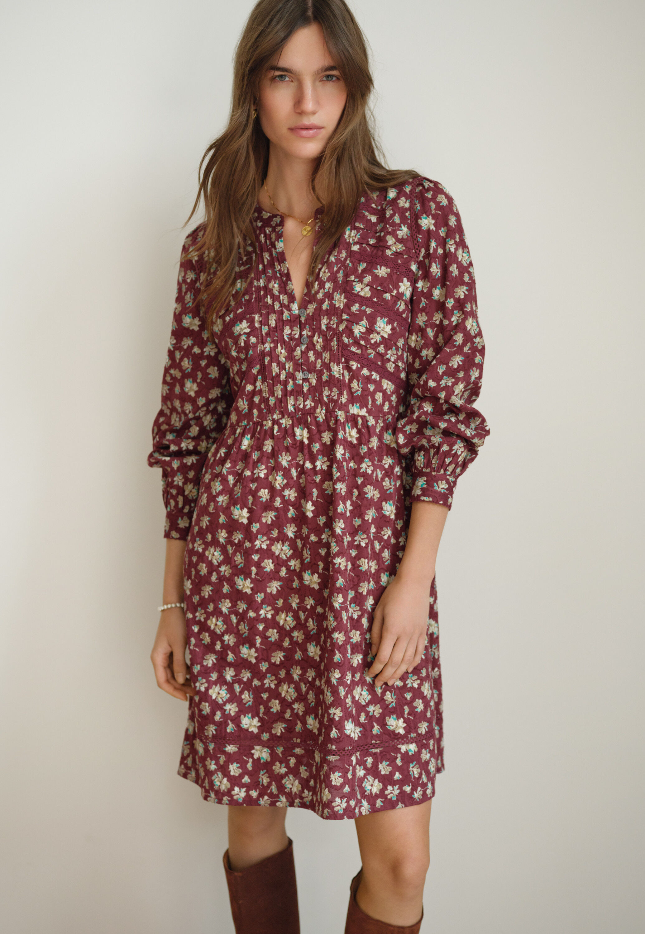 Printed short dress