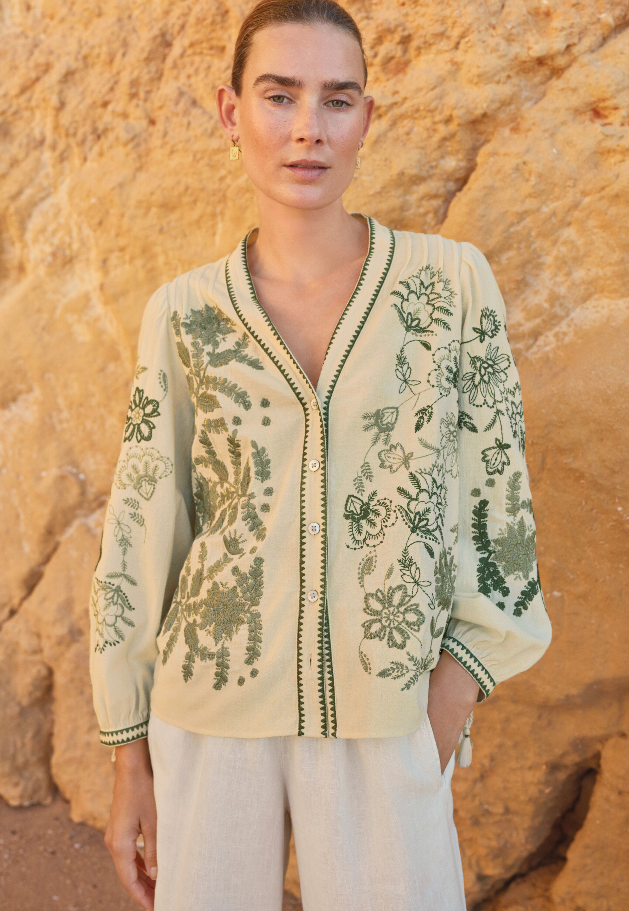 Embroidered blouse