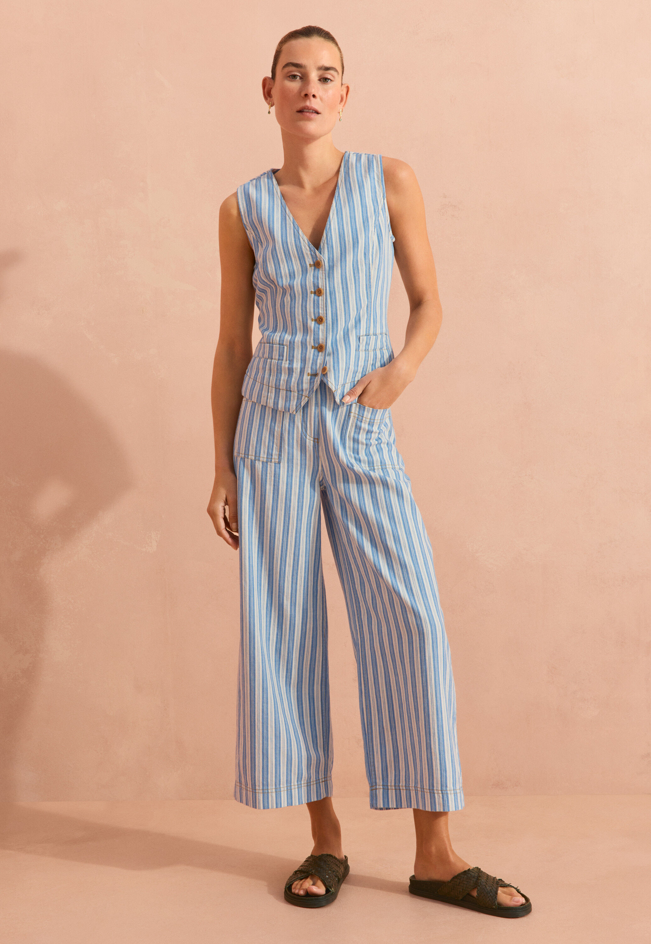 Striped waistcoat
