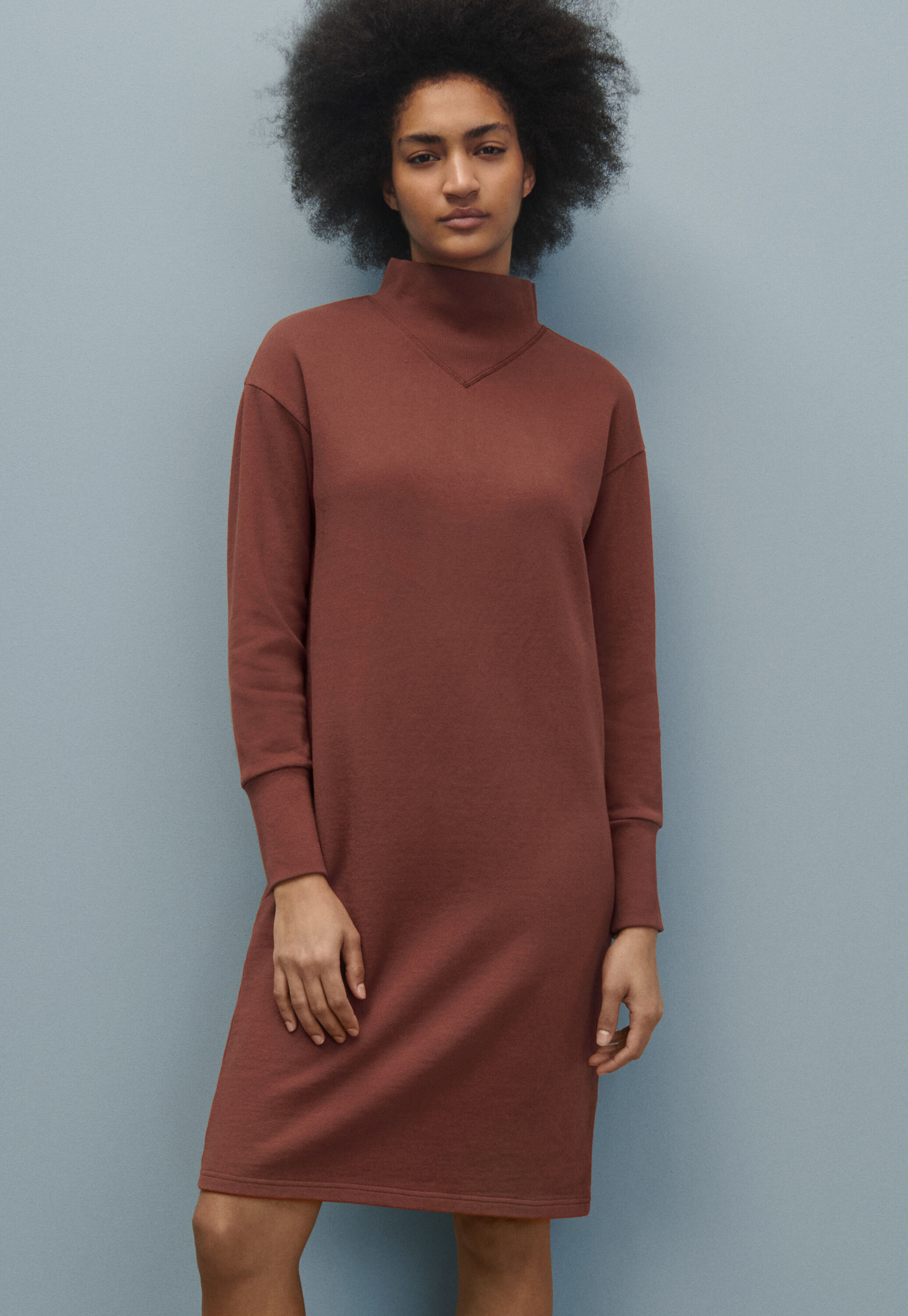 Zip-neck dress