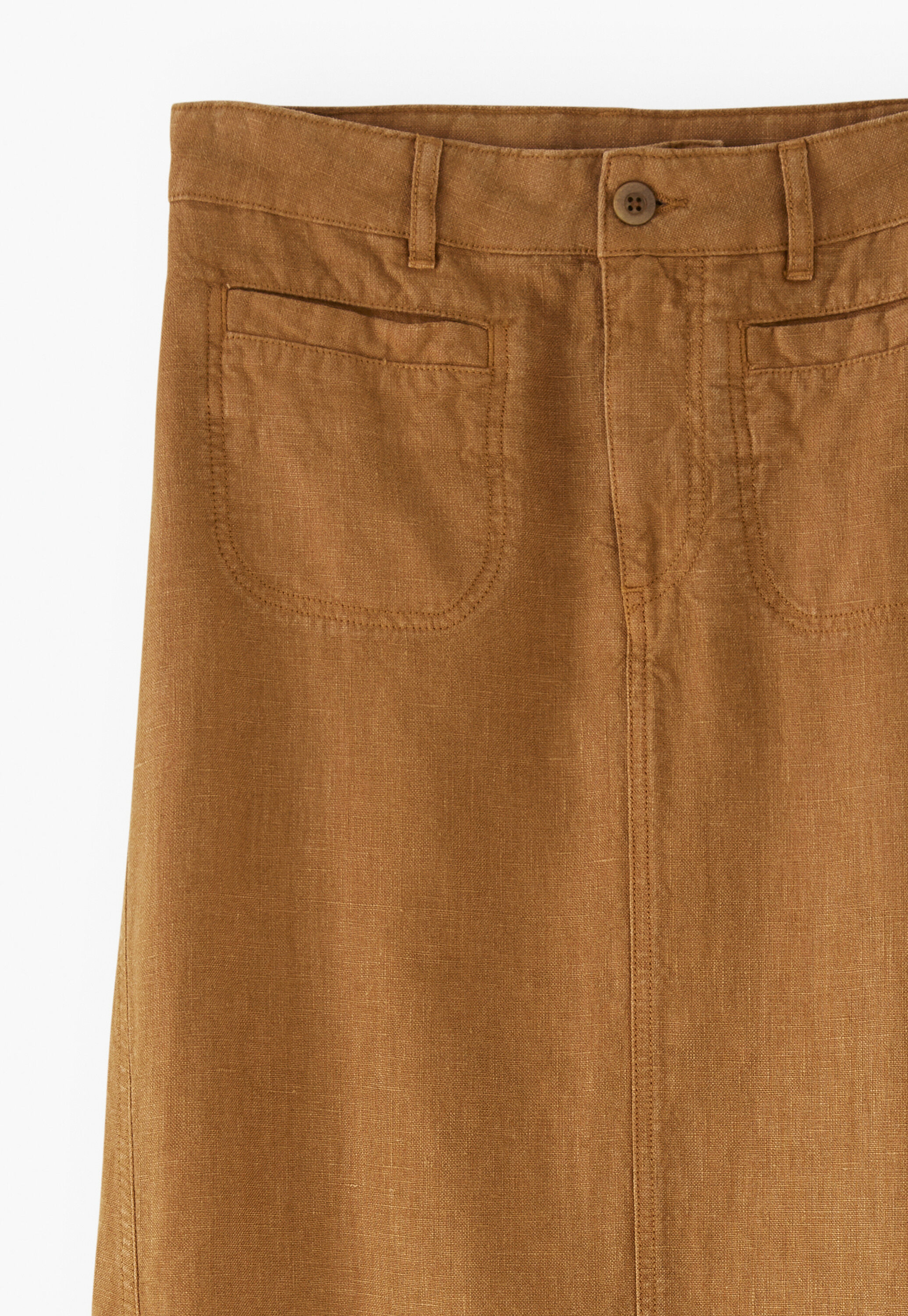 Garment-dyed skirt