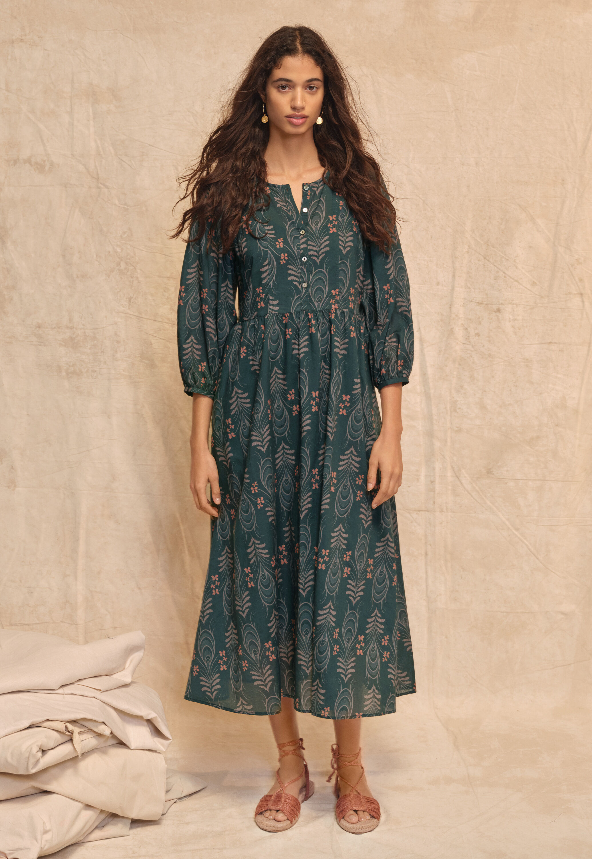 Printed maxi-dress