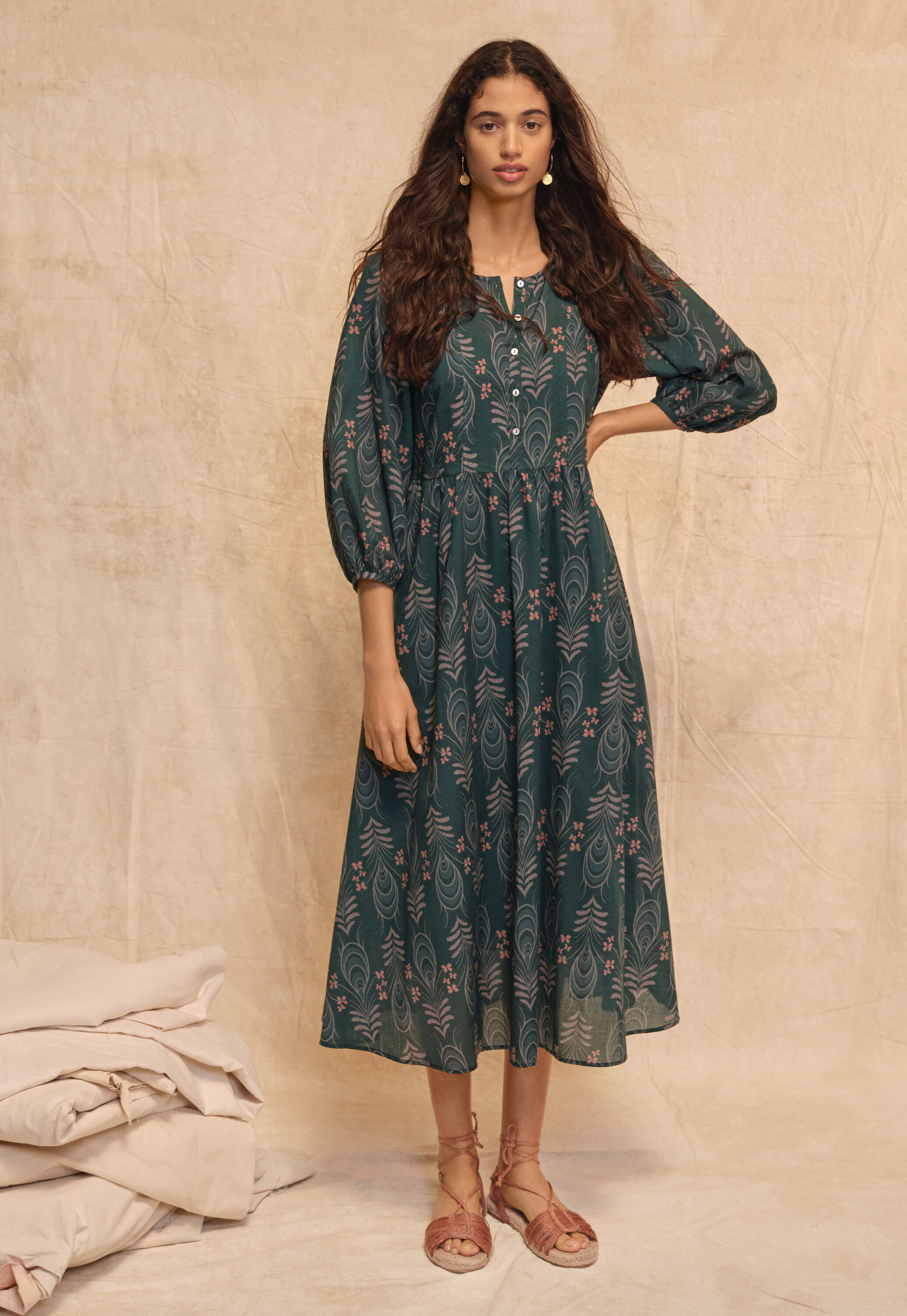 Printed maxi-dress
