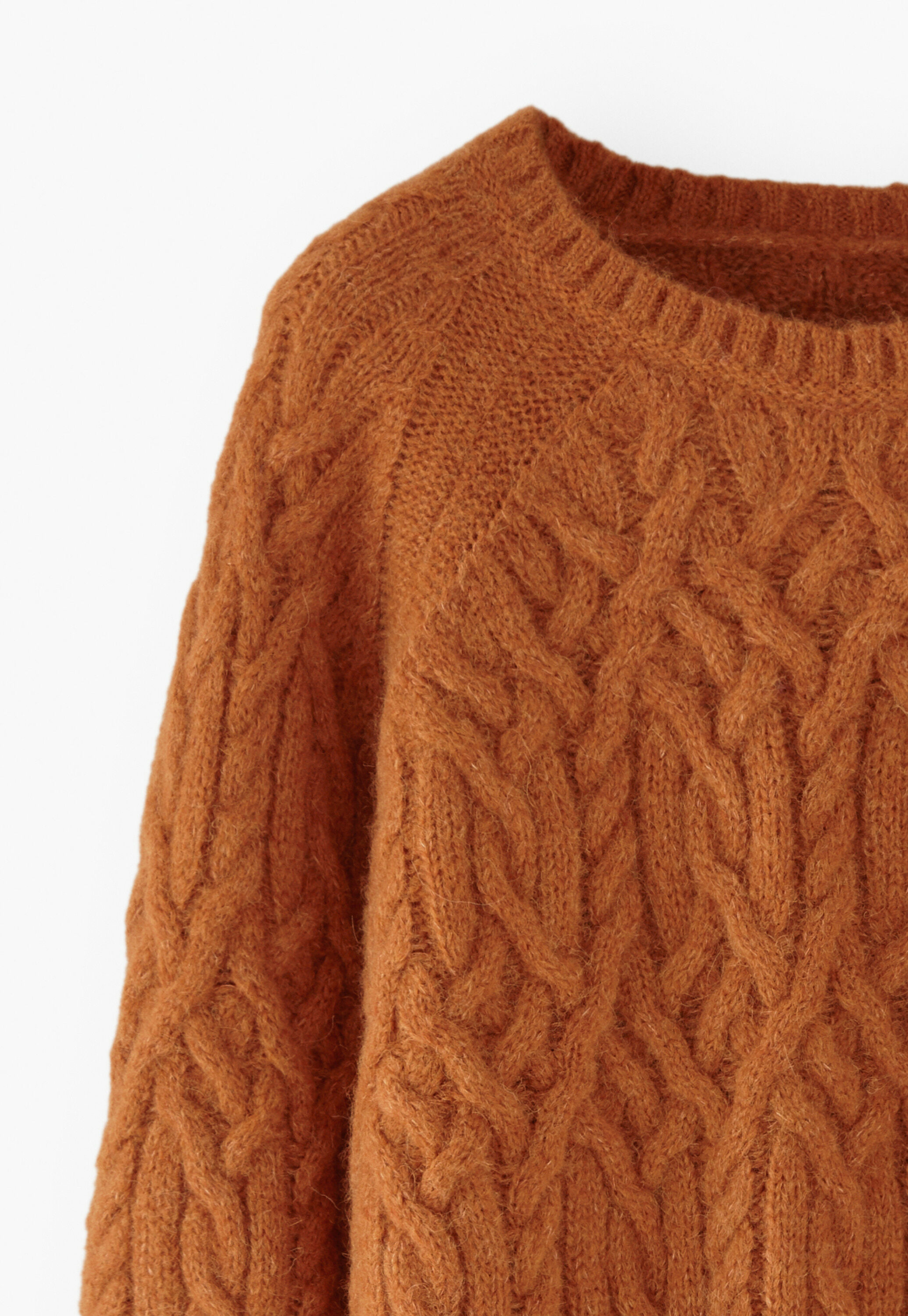 Cable-stitch sweater
