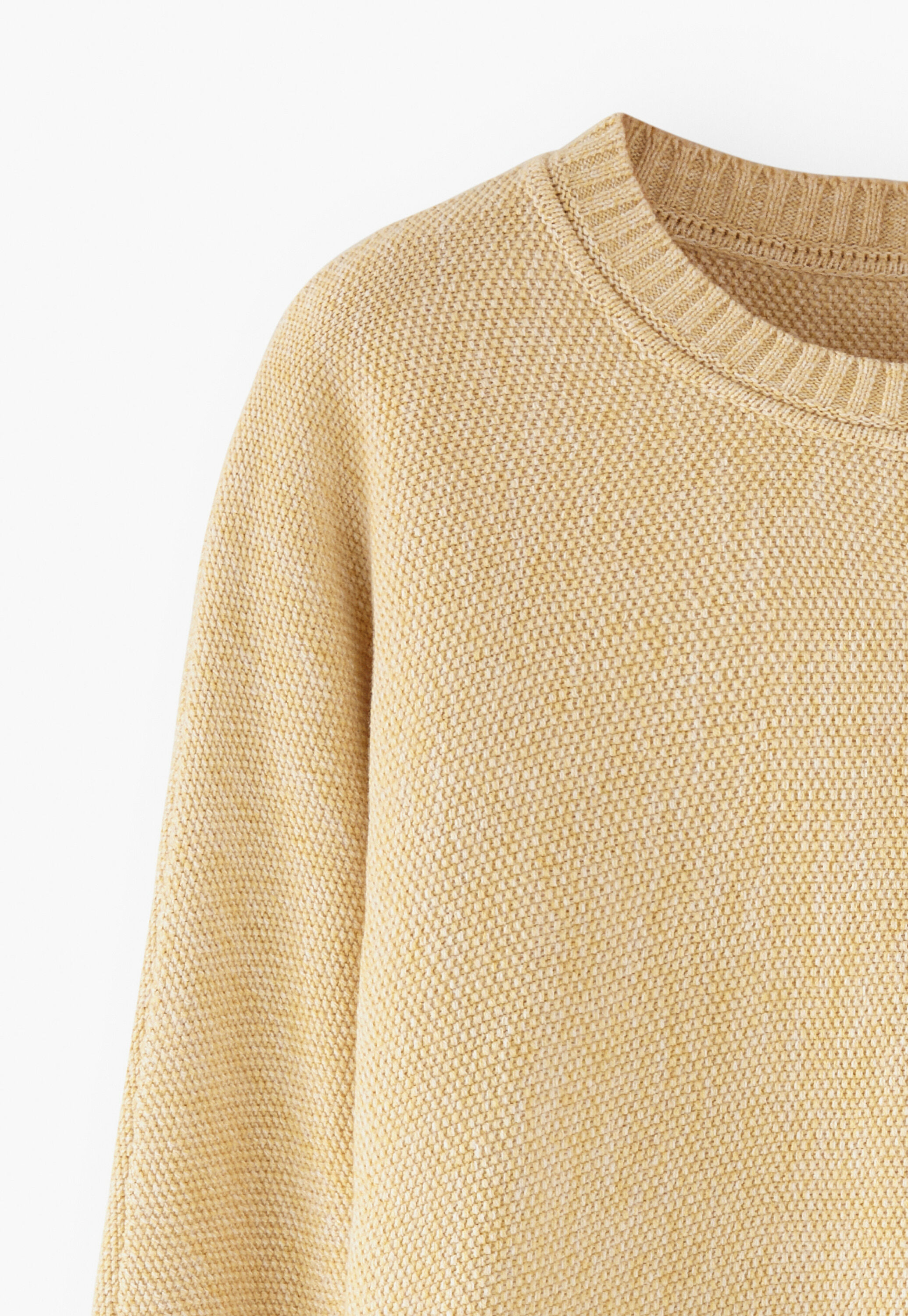 Moss-stitch sweater