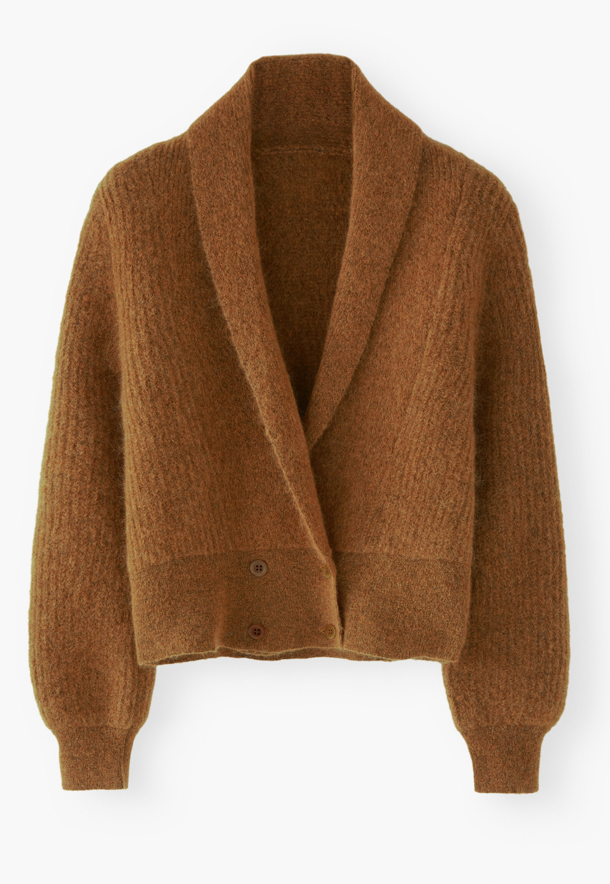 Shawl-collar cardigan