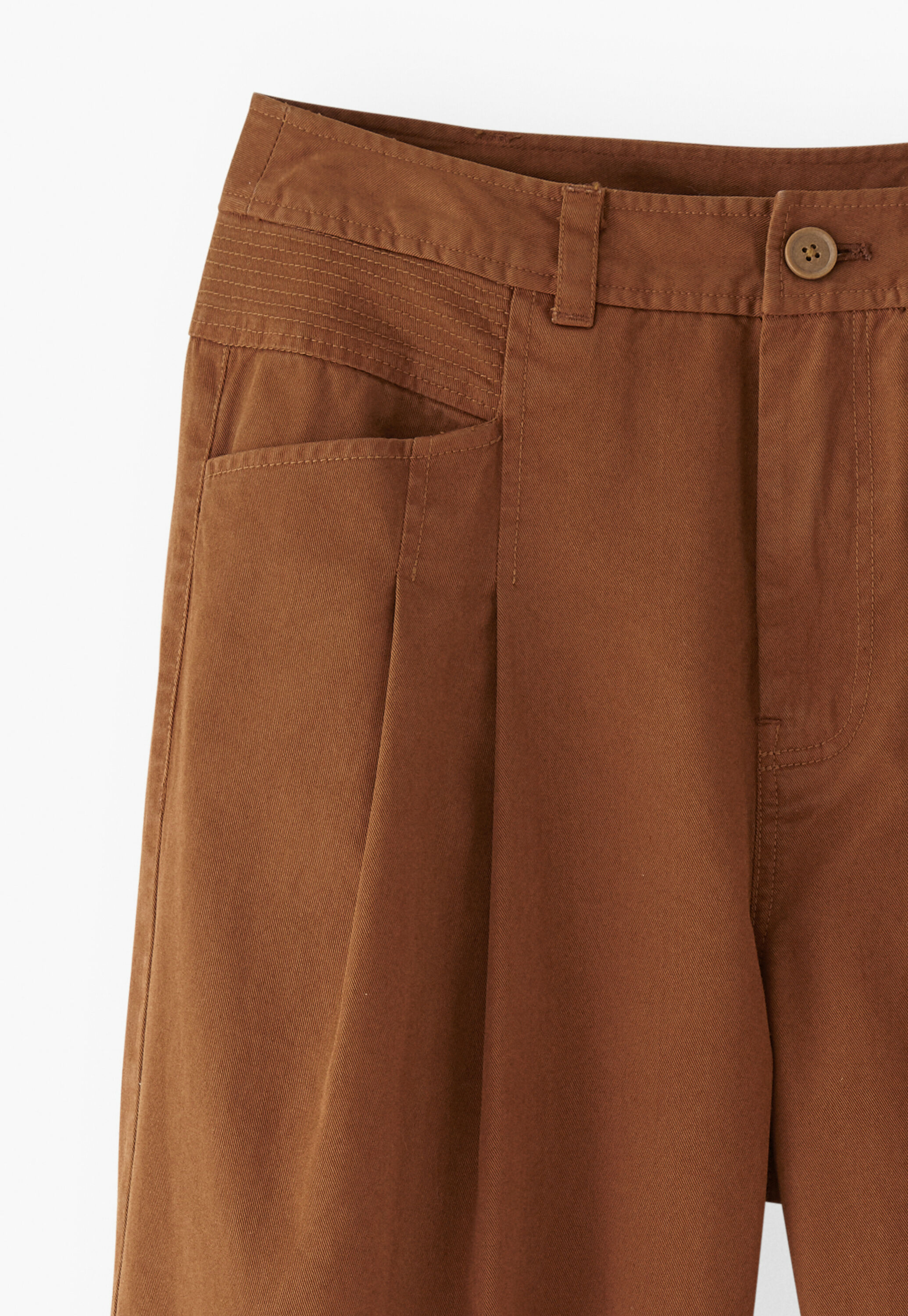 Stitch-detail trousers