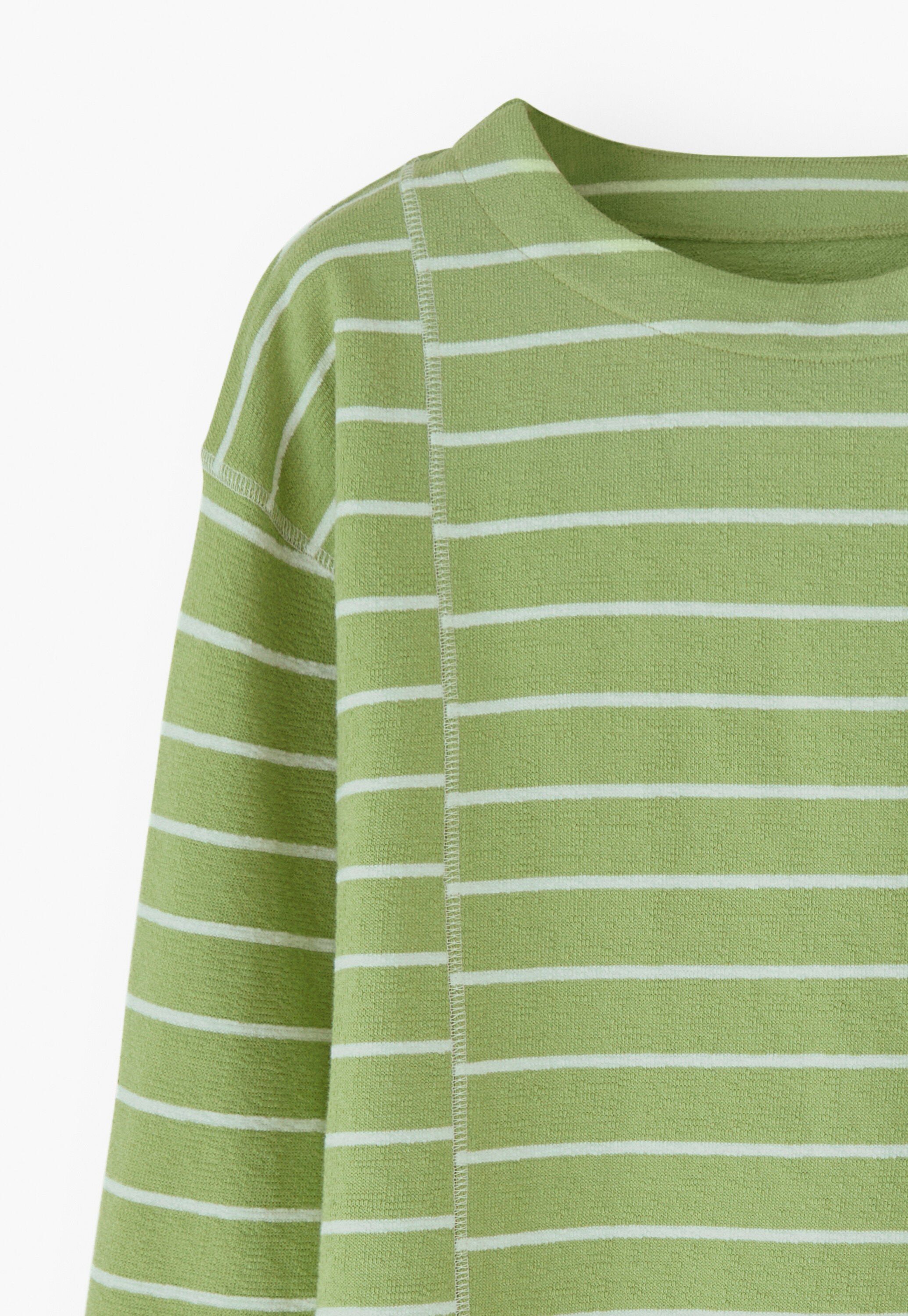 Striped jersey top