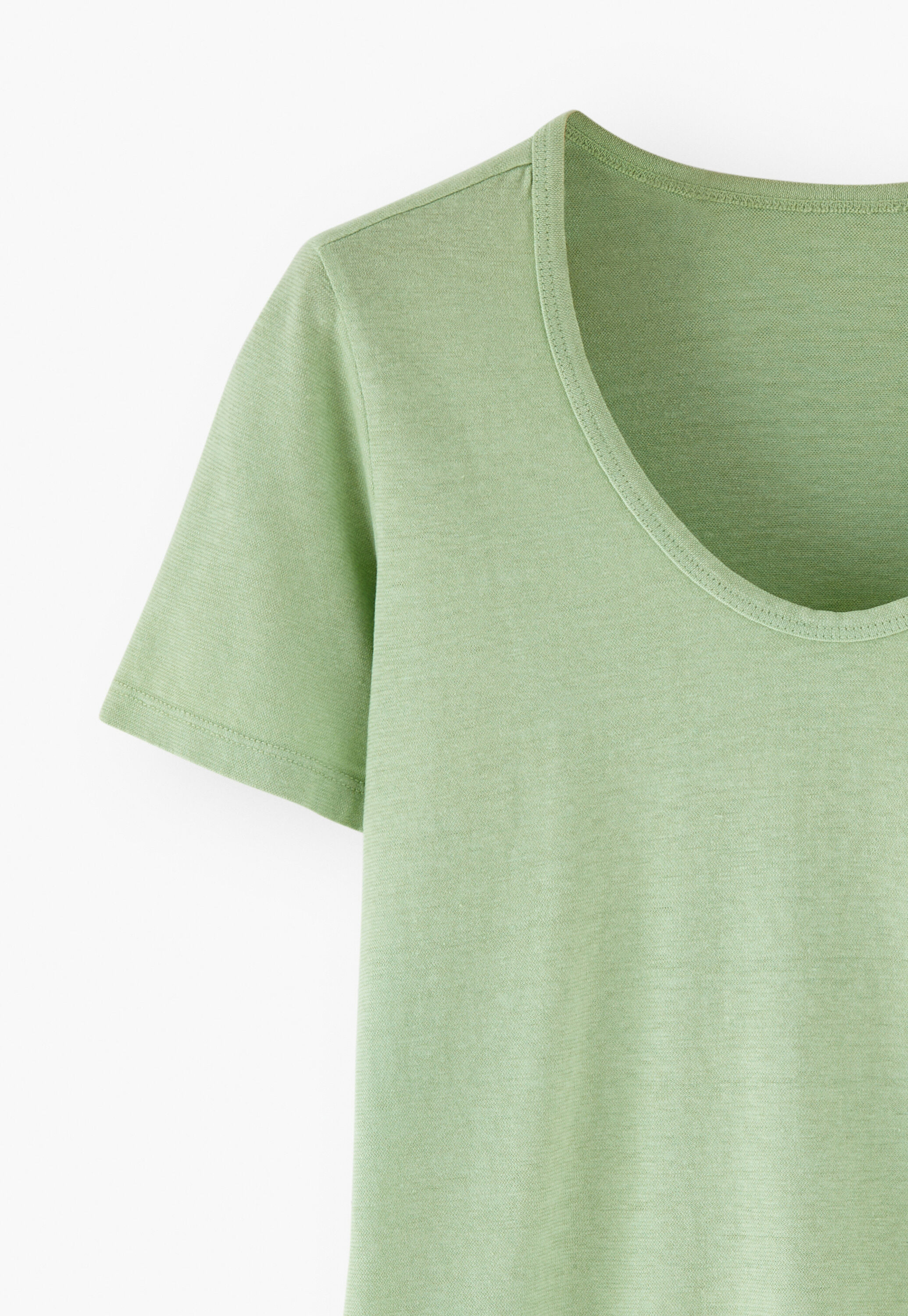 Scoop-neck T-shirt